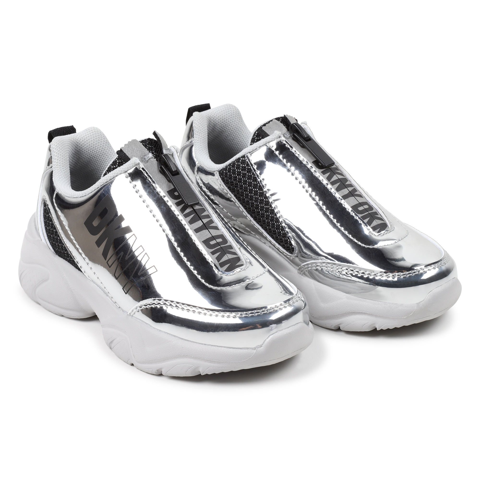 DKNY Sneaker Kids mit mÄdchen | Reißverschluss - silberne around