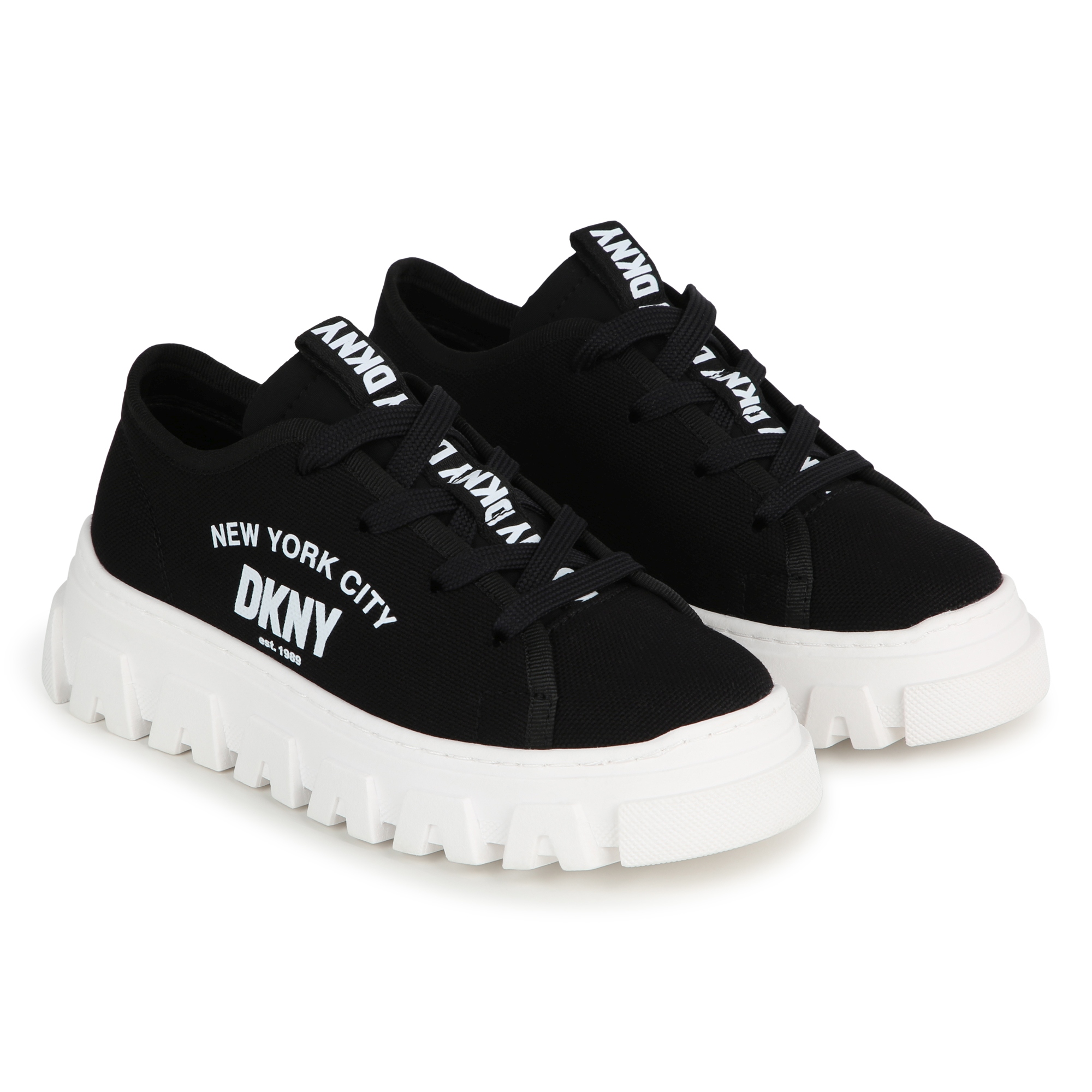 Sneakers in tela DKNY Per BAMBINA