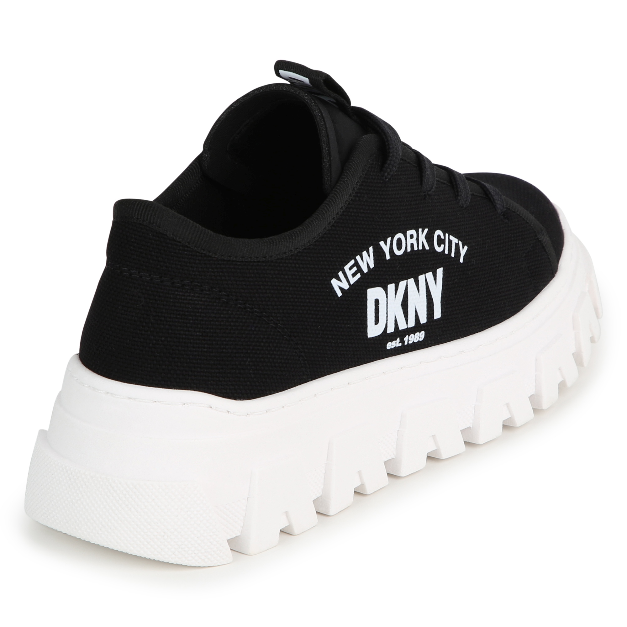 Womens DKNY Robert Stretch Slip On Platform Sneakers, Black - Walmart.com