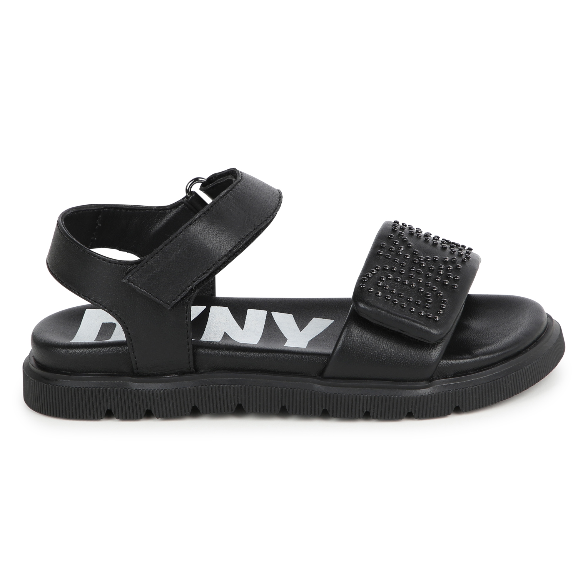 Sandales en cuir avec scratch DKNY pour FILLE