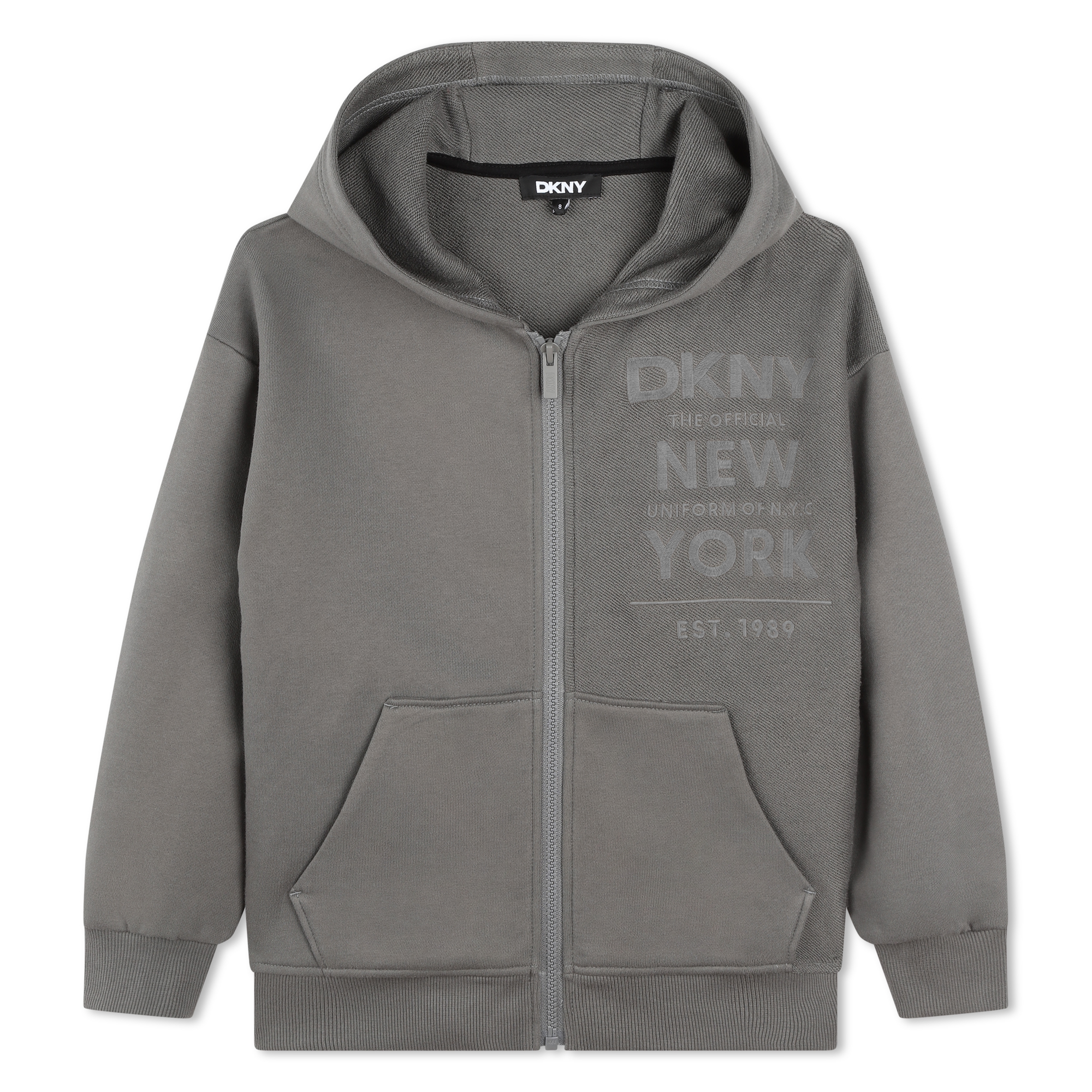 Cotton jersey zip sweatshirt DKNY for BOY