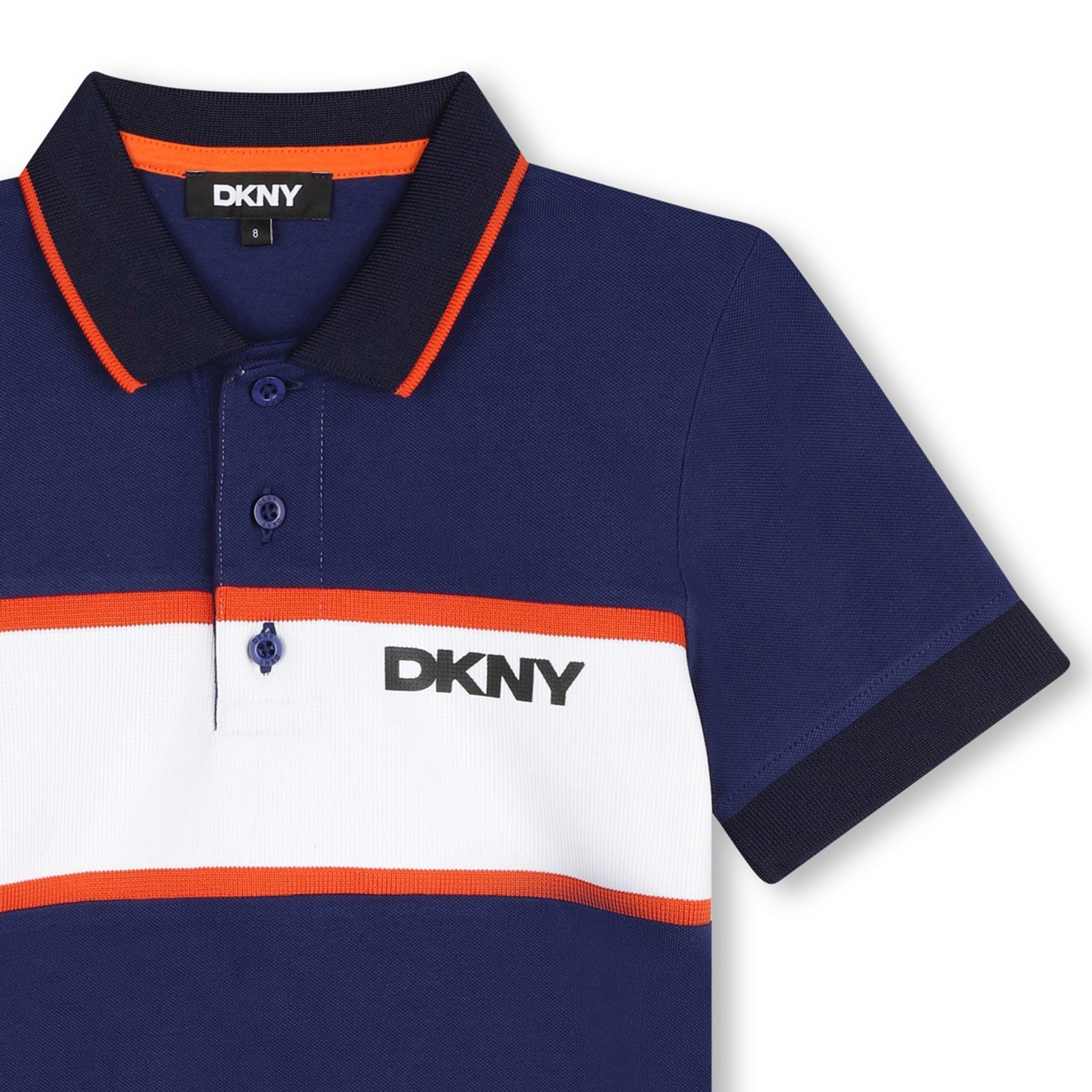 Short-sleeved buttoned polo DKNY for BOY