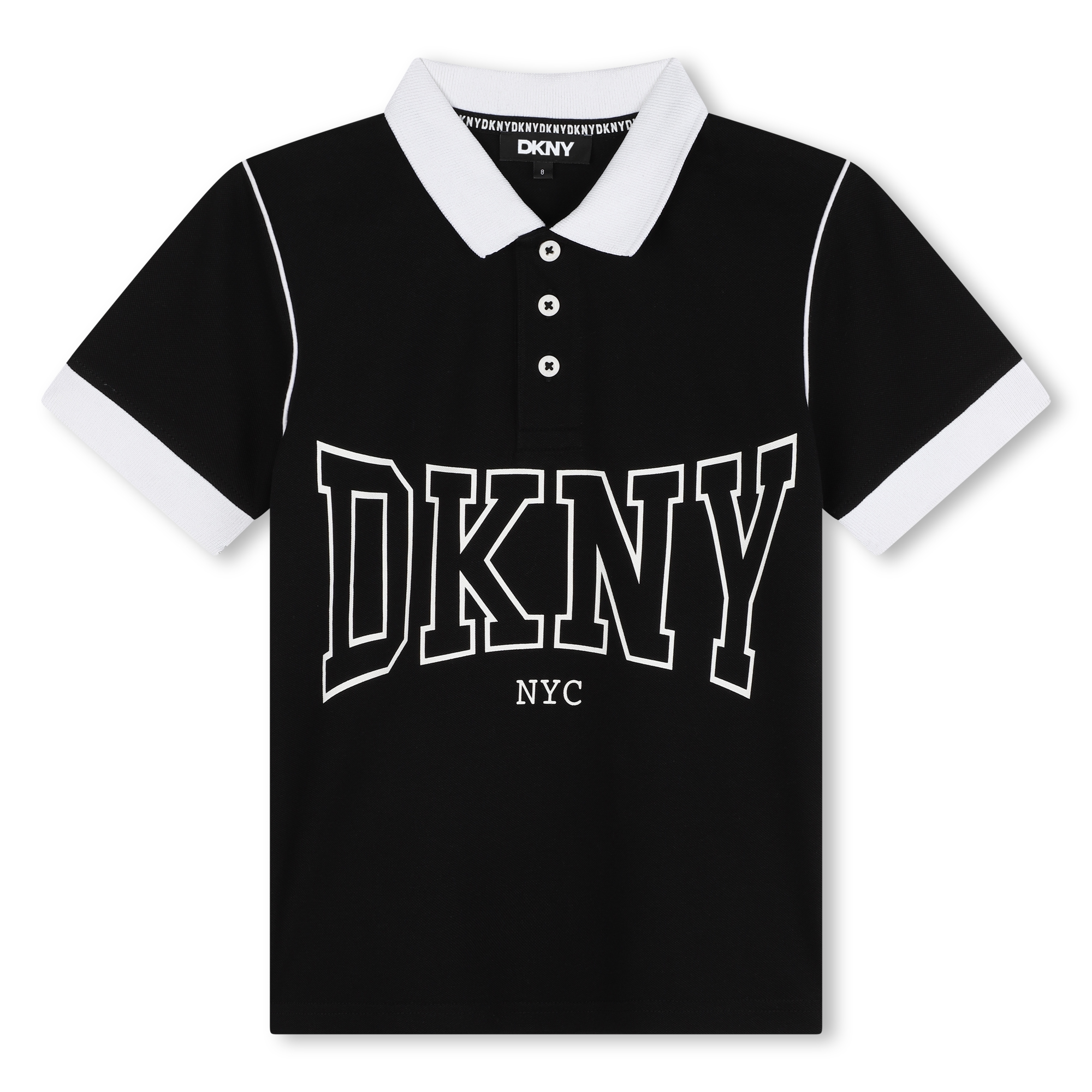 Polo bicolore con bottoni DKNY Per RAGAZZO