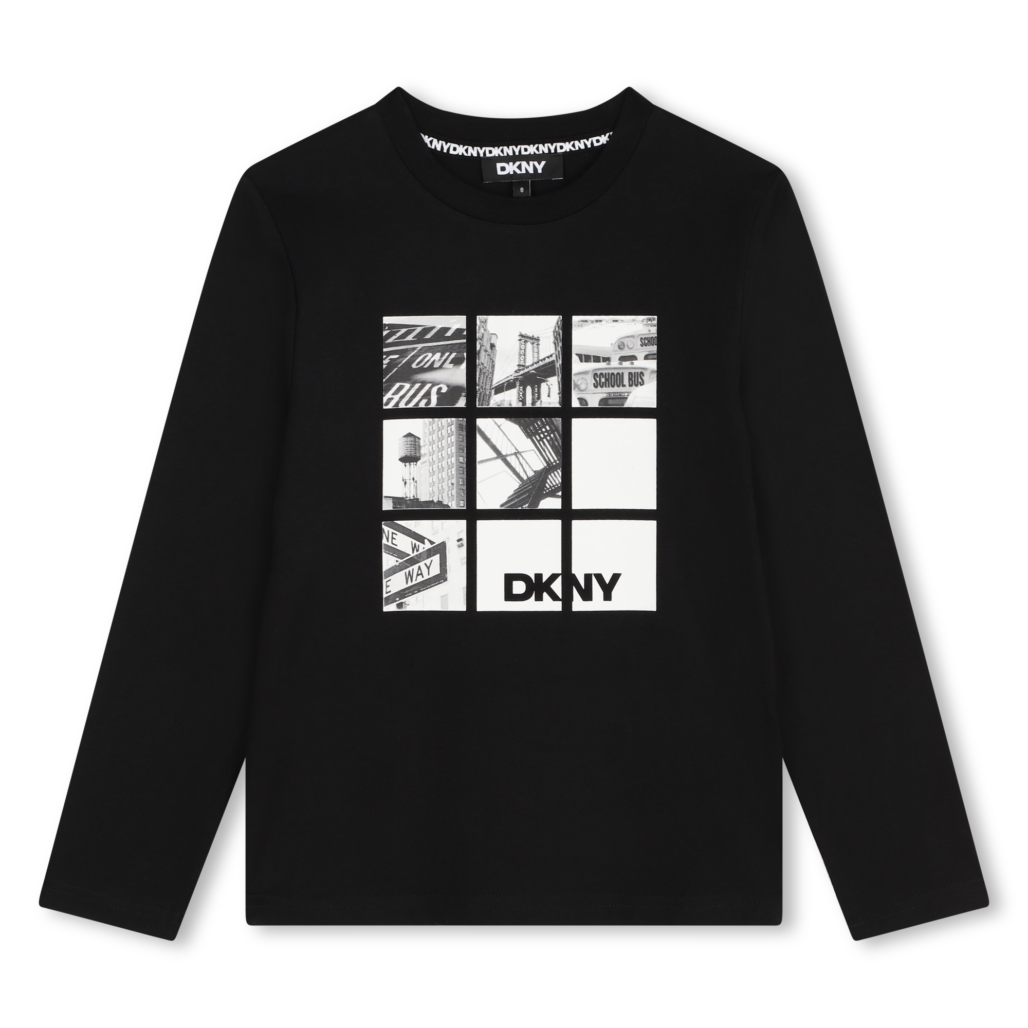 Long-sleeved cotton T-shirt DKNY for BOY