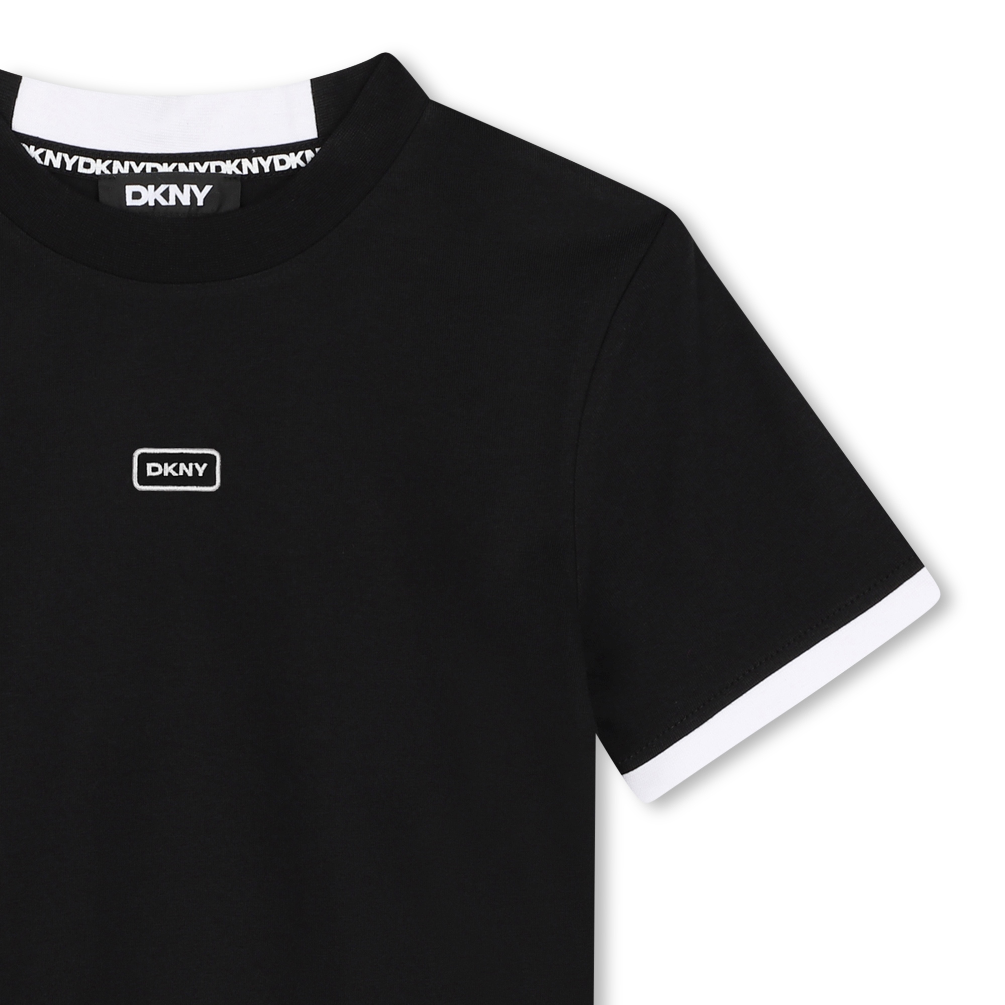 Two-tone cotton T-shirt DKNY for UNISEX