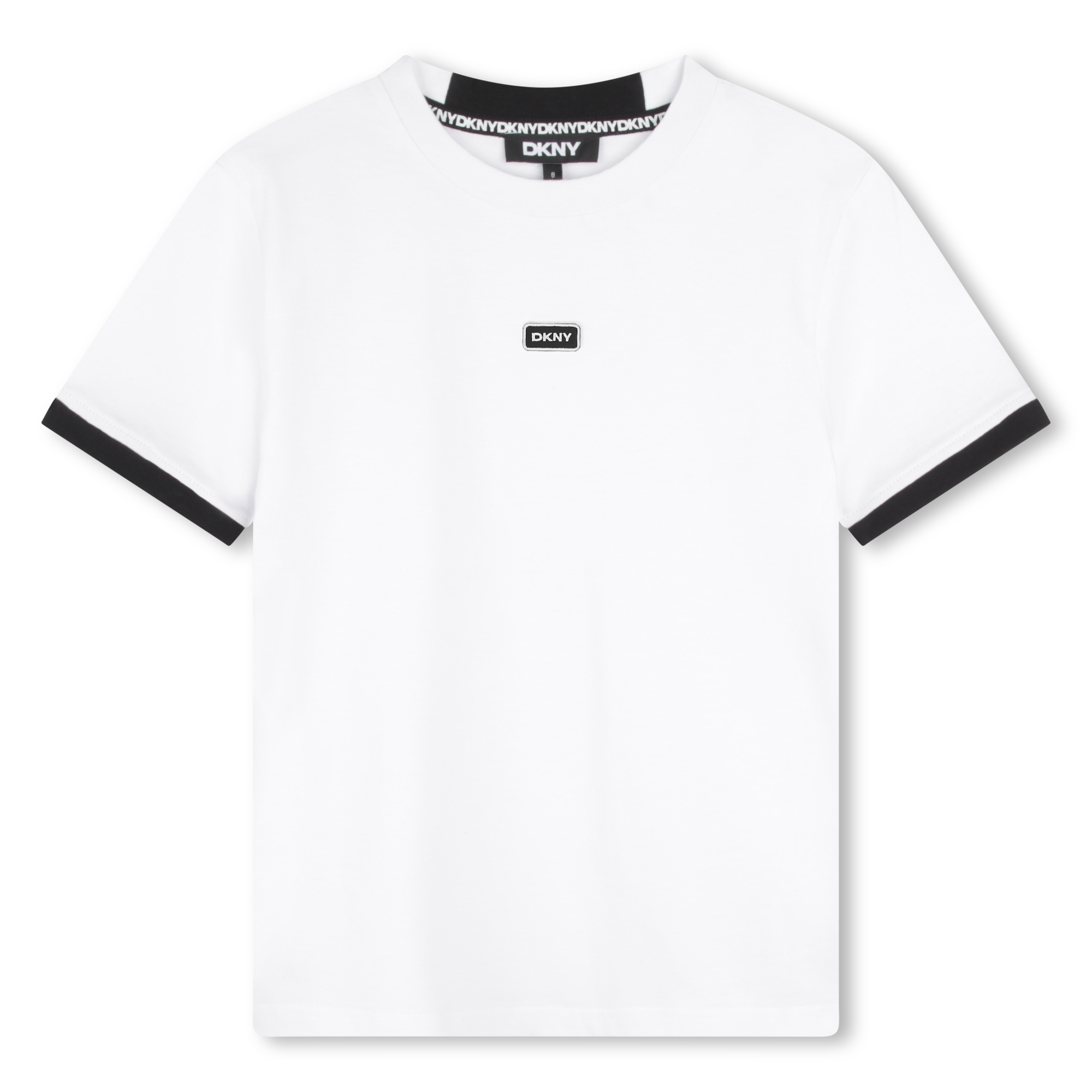 T-shirt bicolore in cotone DKNY Per UNISEX