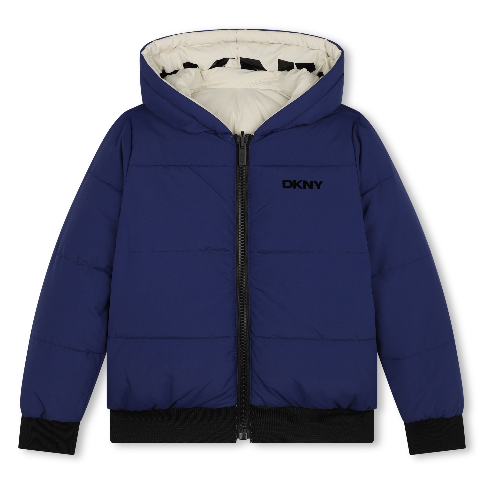 Reversible hooded puffer DKNY for UNISEX