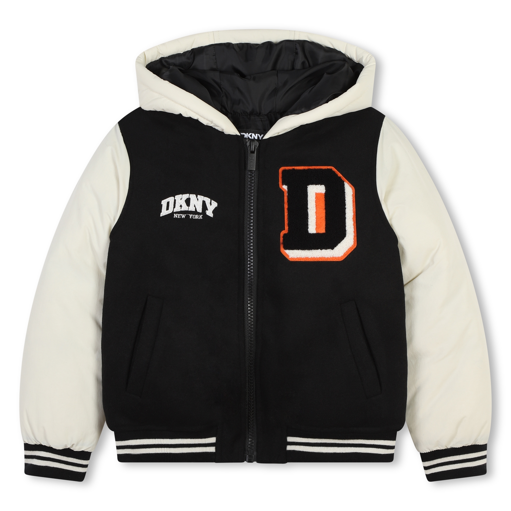 Padded hooded jacket DKNY for UNISEX