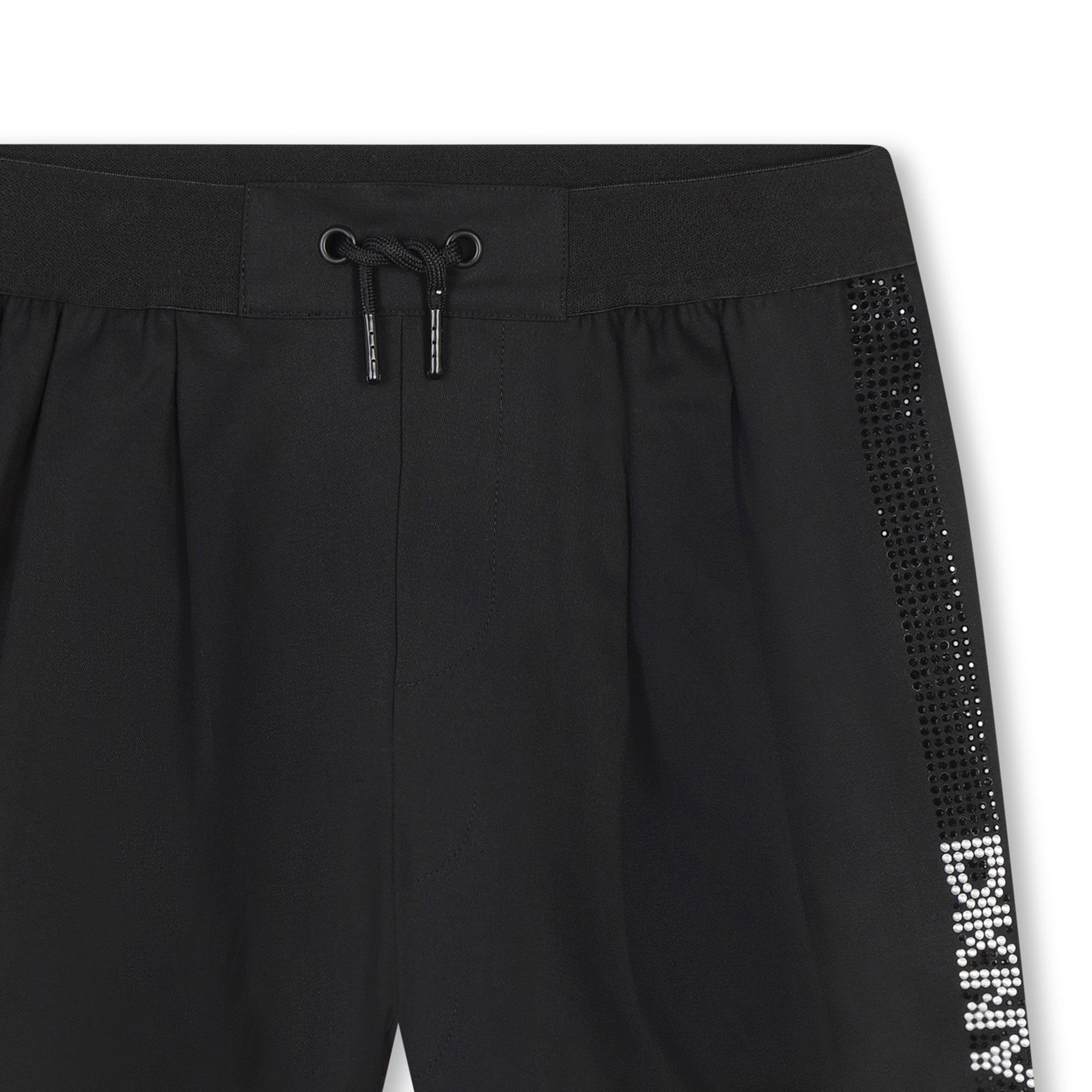 Shorts in cotone con strass DKNY Per BAMBINA