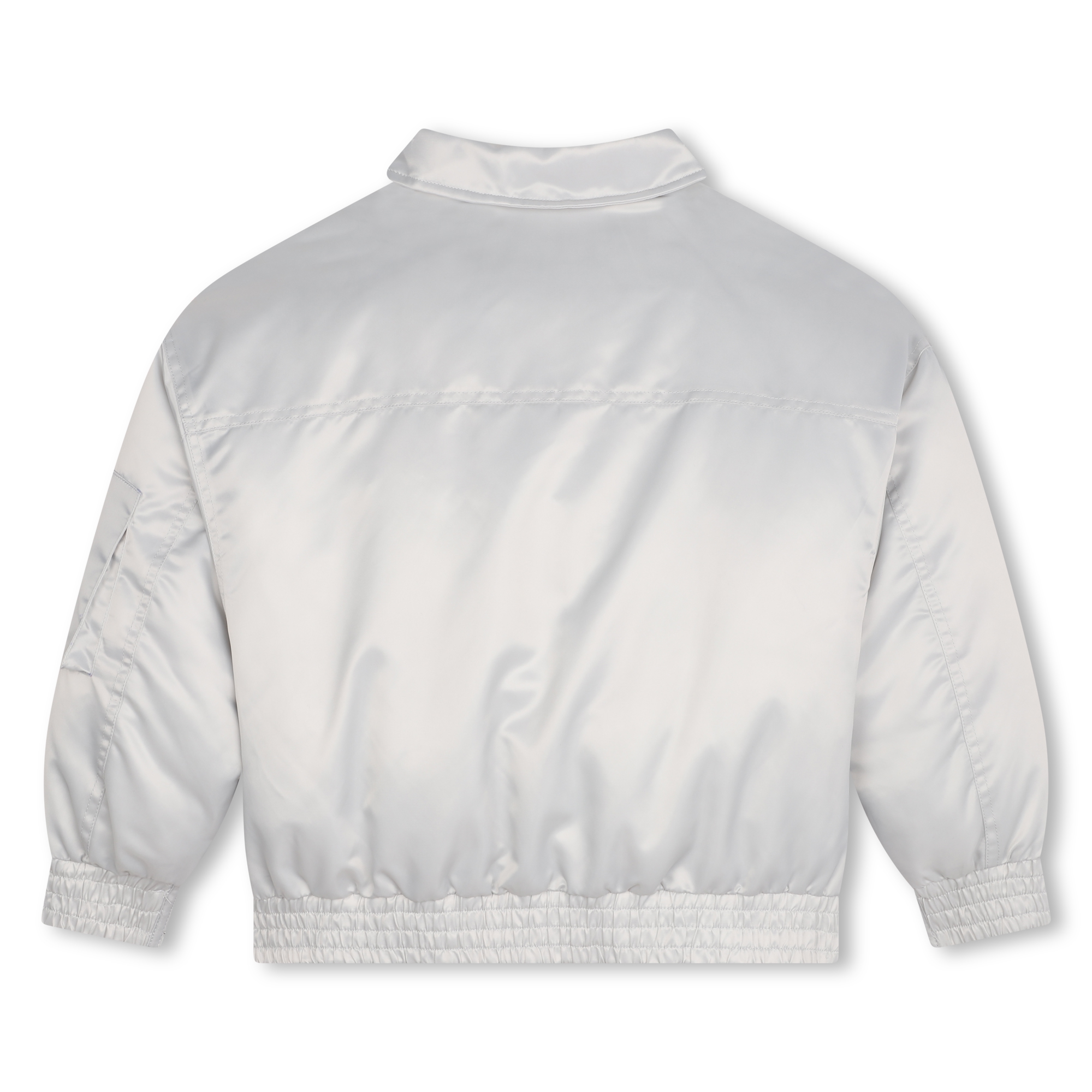 Zip-up satin-finish jacket DKNY for GIRL