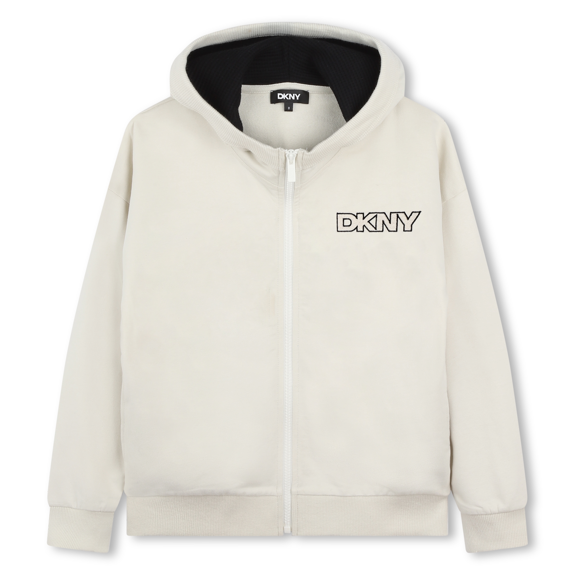 Hooded fleece cardigan DKNY for UNISEX