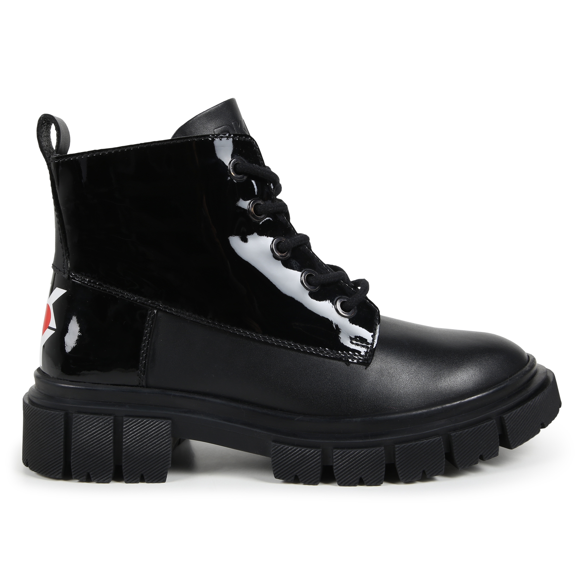 Bottines zippées en cuir DKNY pour FILLE