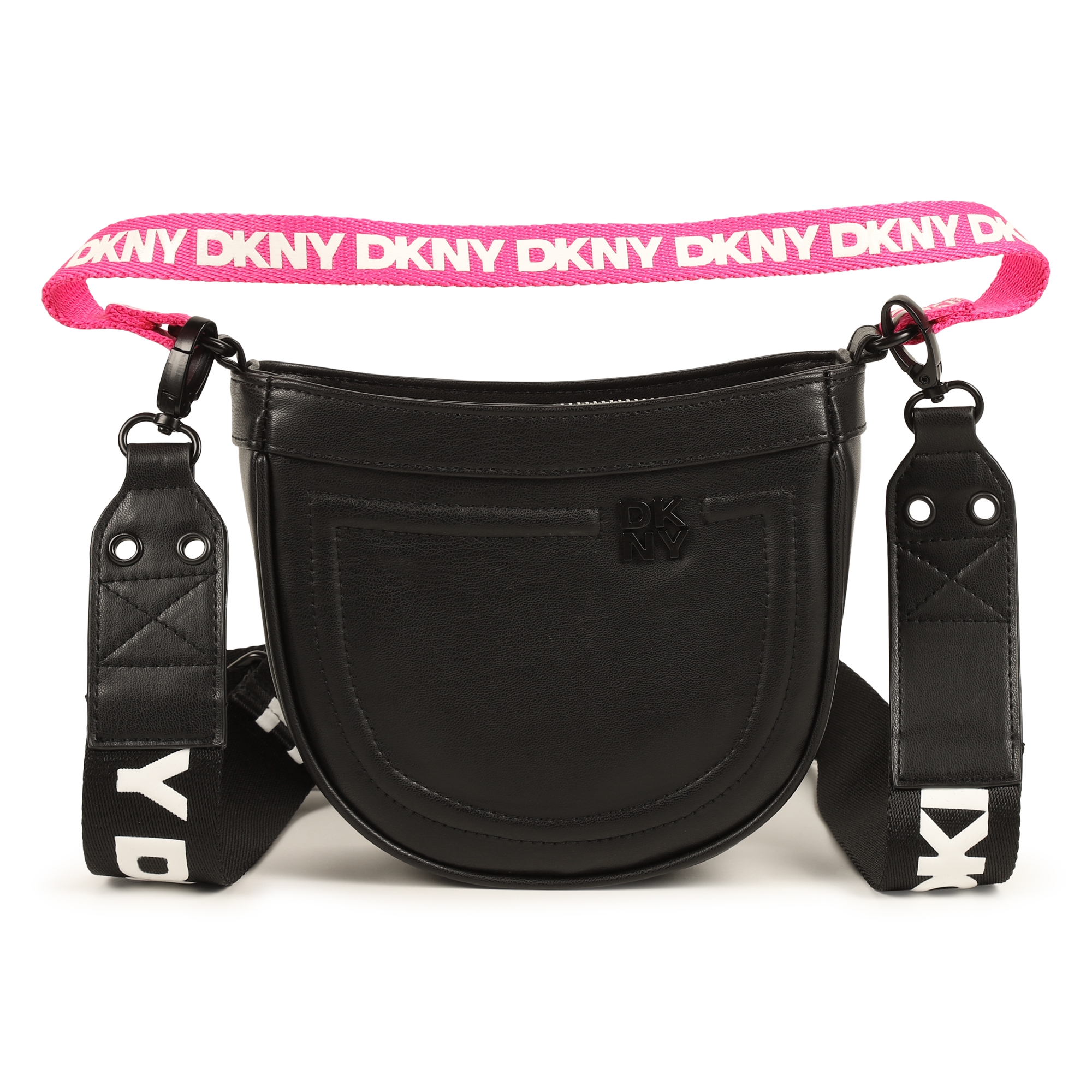 DKNY Sac a main en textile fille noir Kids around