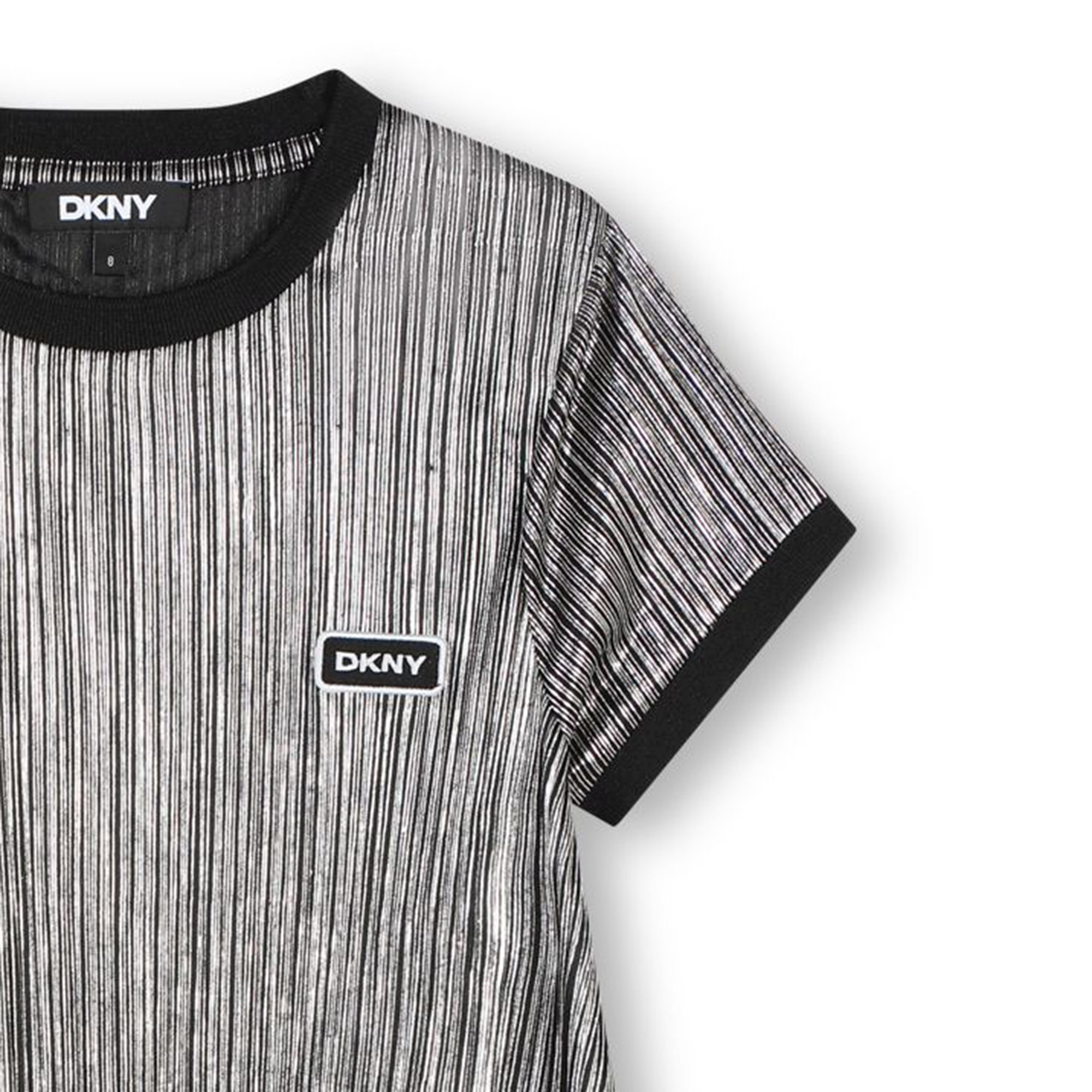 Robe plissée à manches courtes DKNY pour FILLE