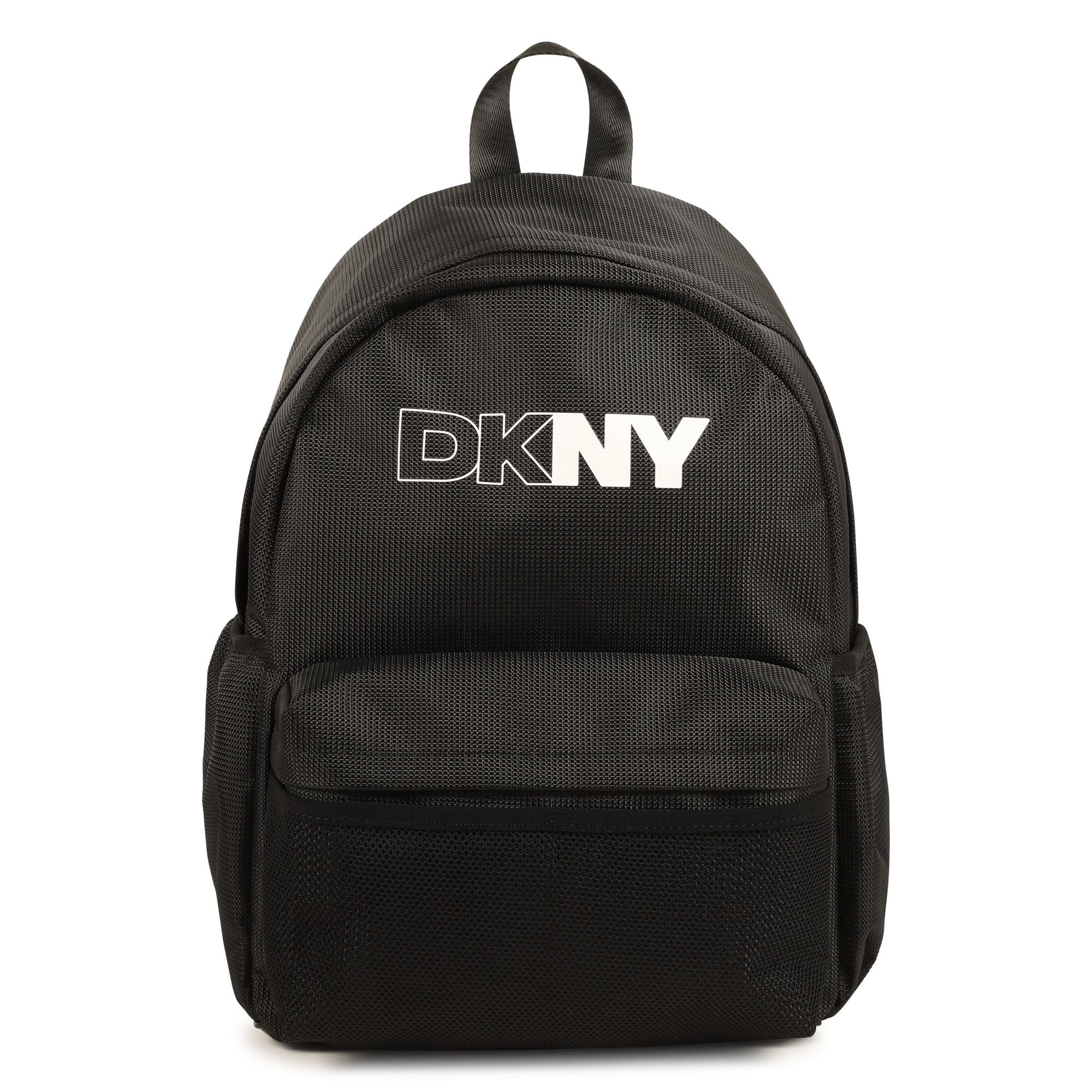 DKNY Printed backpack unisex black Kids around