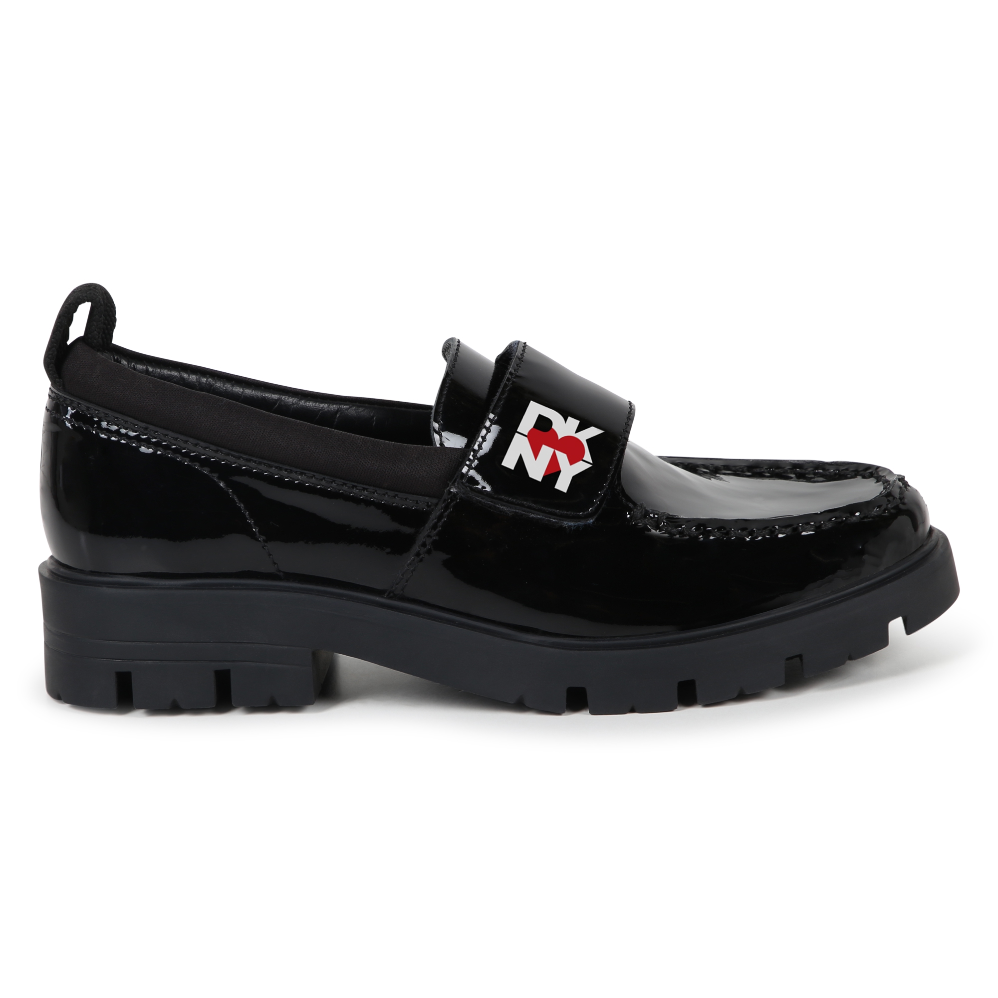 Leren loafers met klittenband DKNY Voor