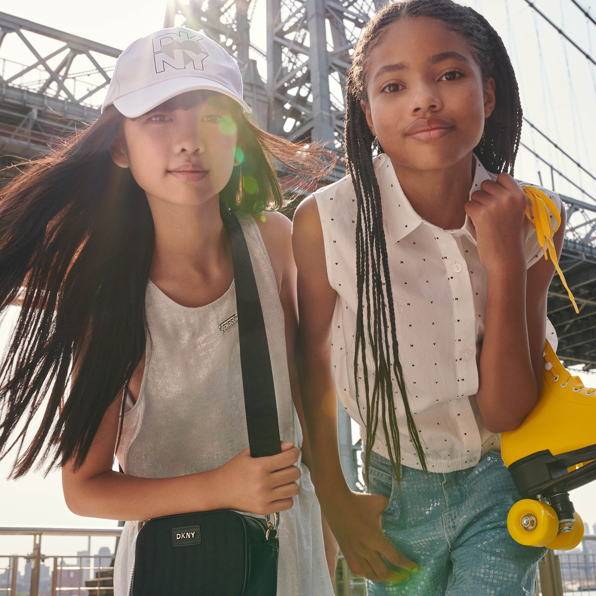 Casquette en sergé de coton DKNY pour FILLE