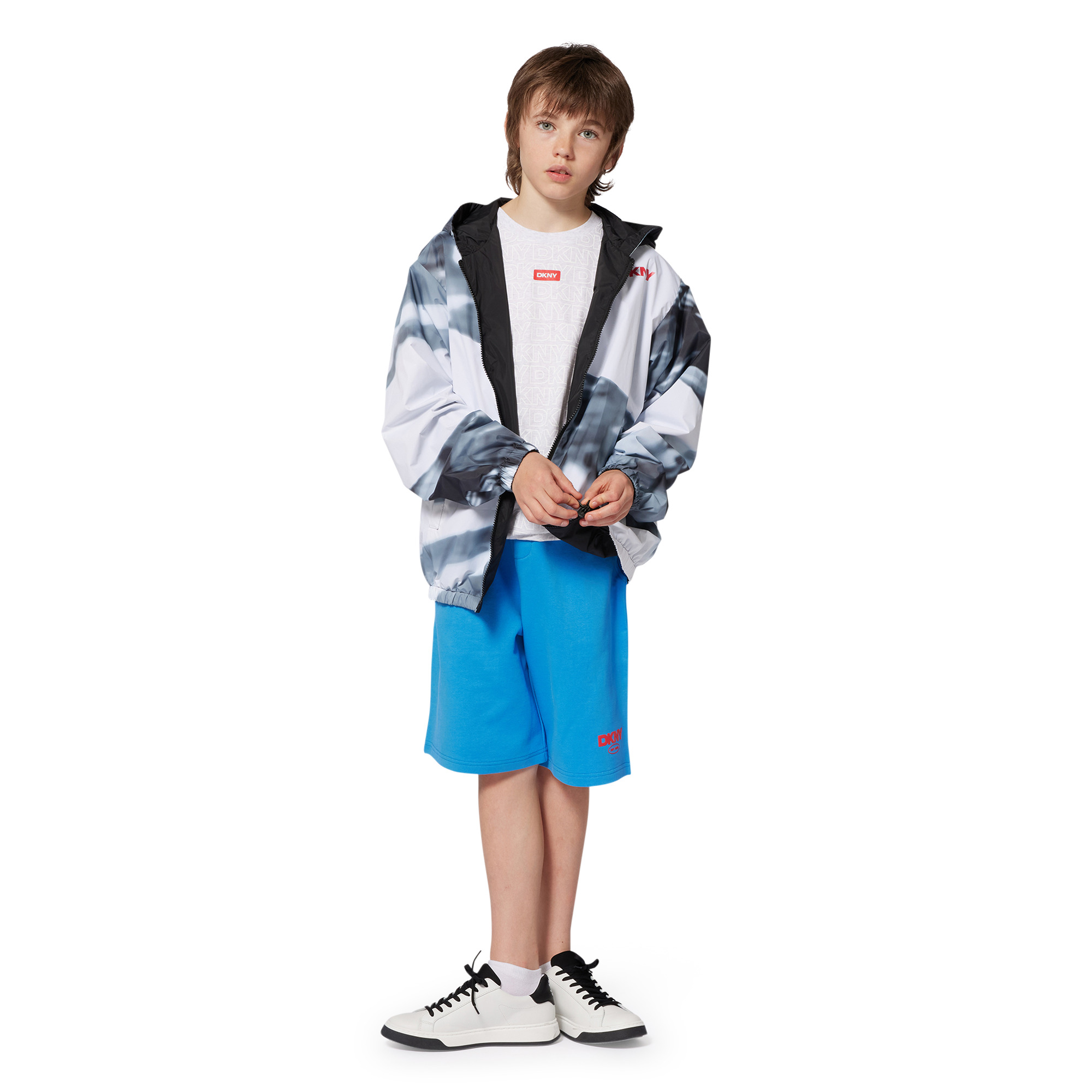 Cotton fleece Bermuda shorts DKNY for BOY