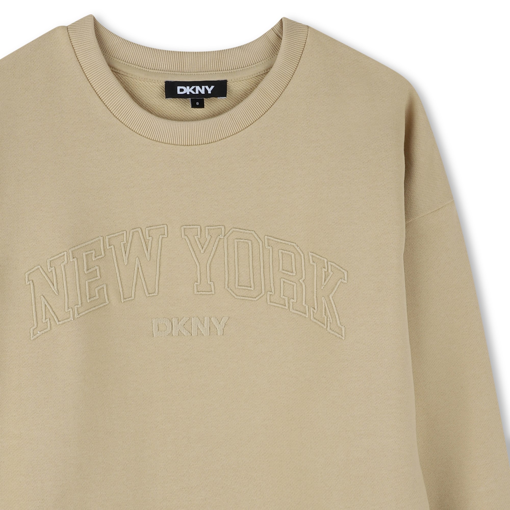 Sudadera de muletón de algodón DKNY para UNISEXO