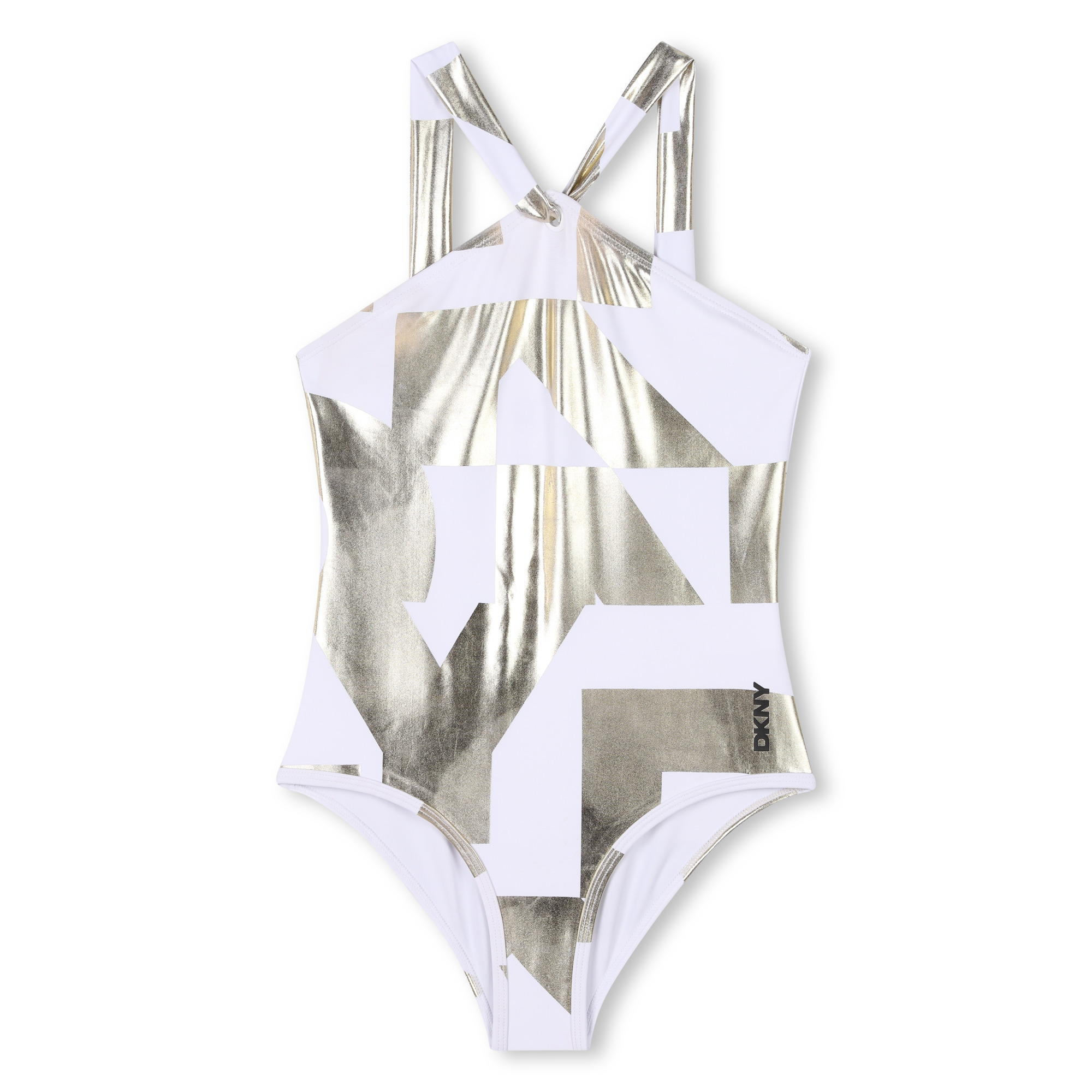 One-piece logo print swimsuit DKNY for GIRL