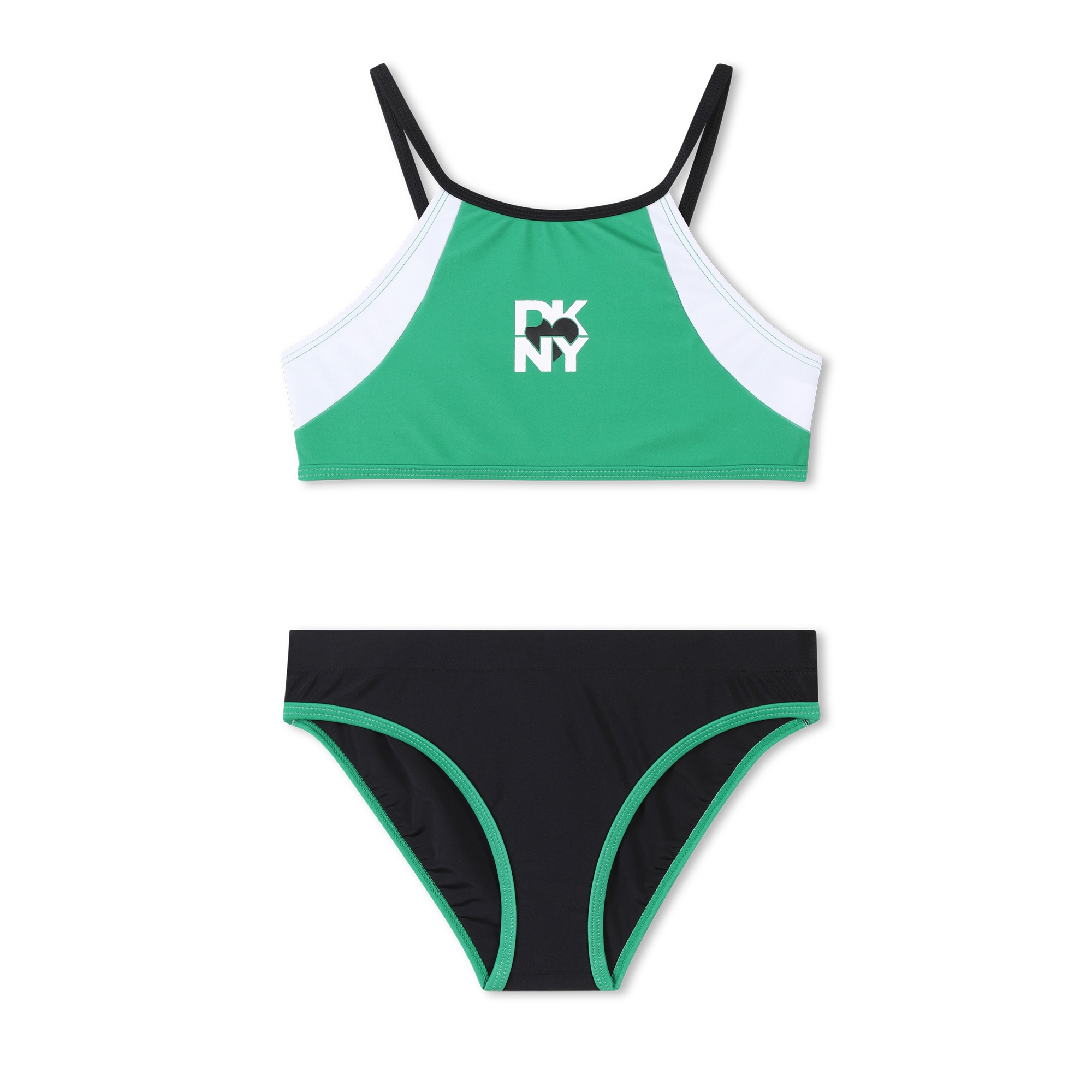 Maillot 2 pièces tricolore DKNY pour FILLE