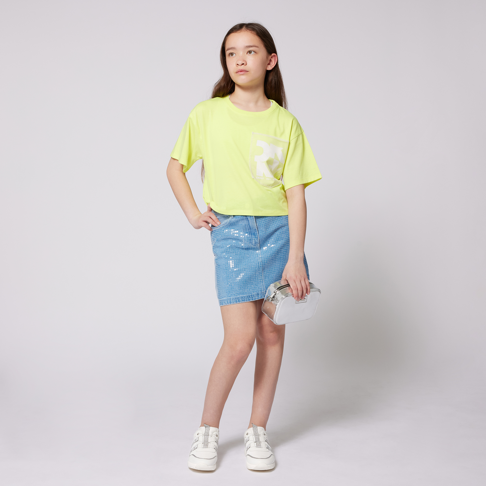 Short denim skirt DKNY for GIRL