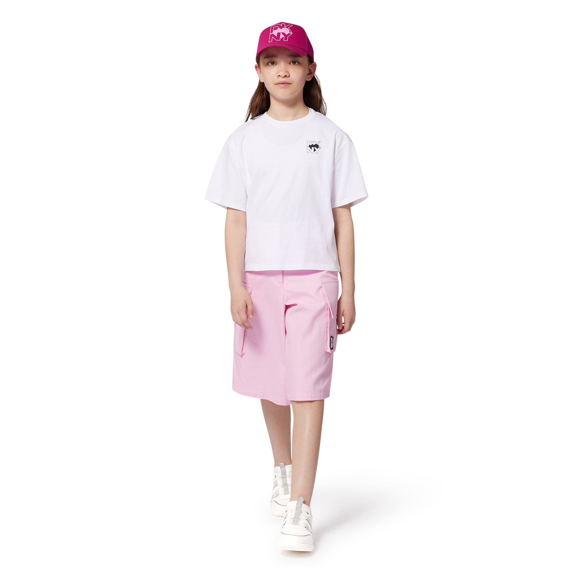 Long cotton and linen shorts DKNY for GIRL