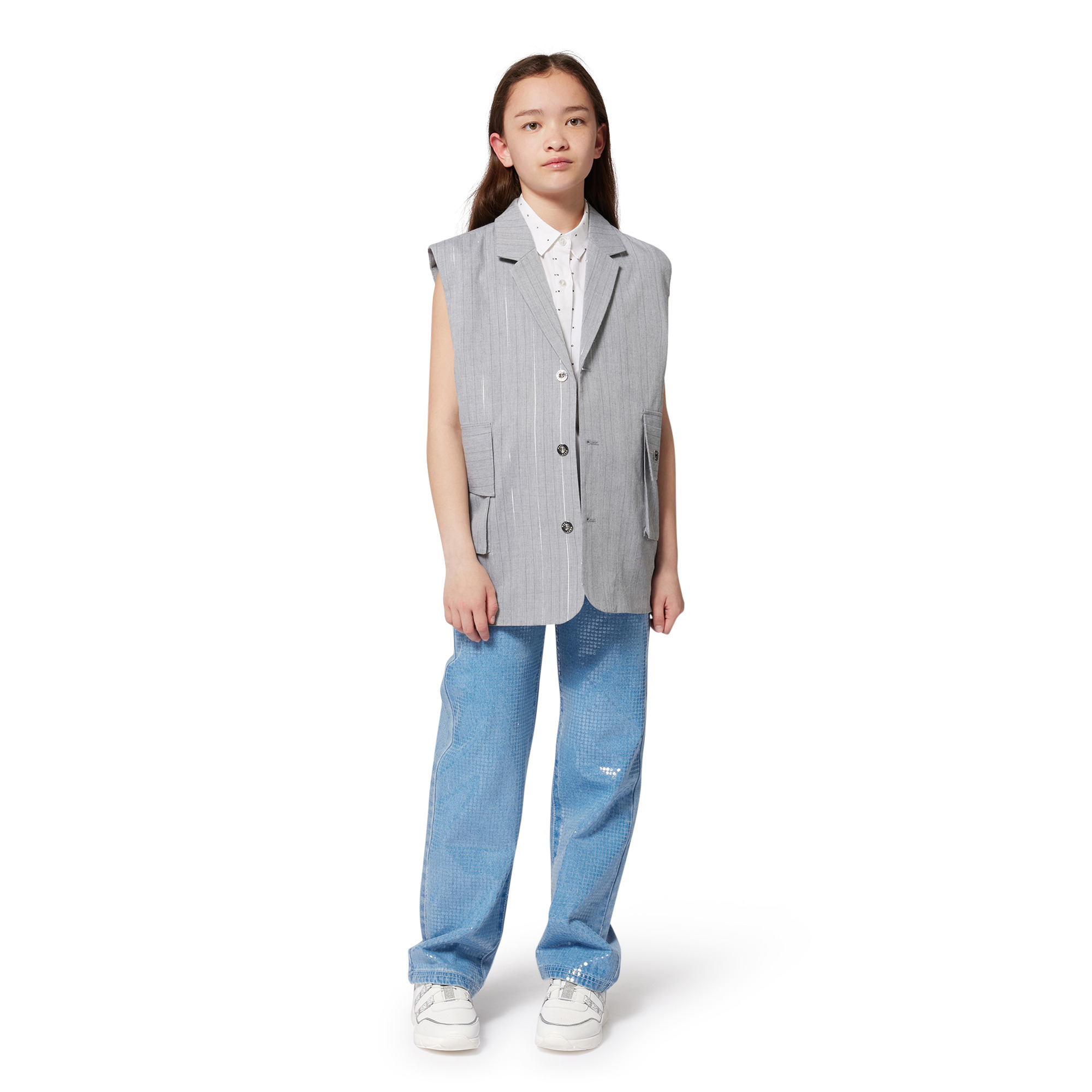 Sleeveless striped jacket DKNY for GIRL