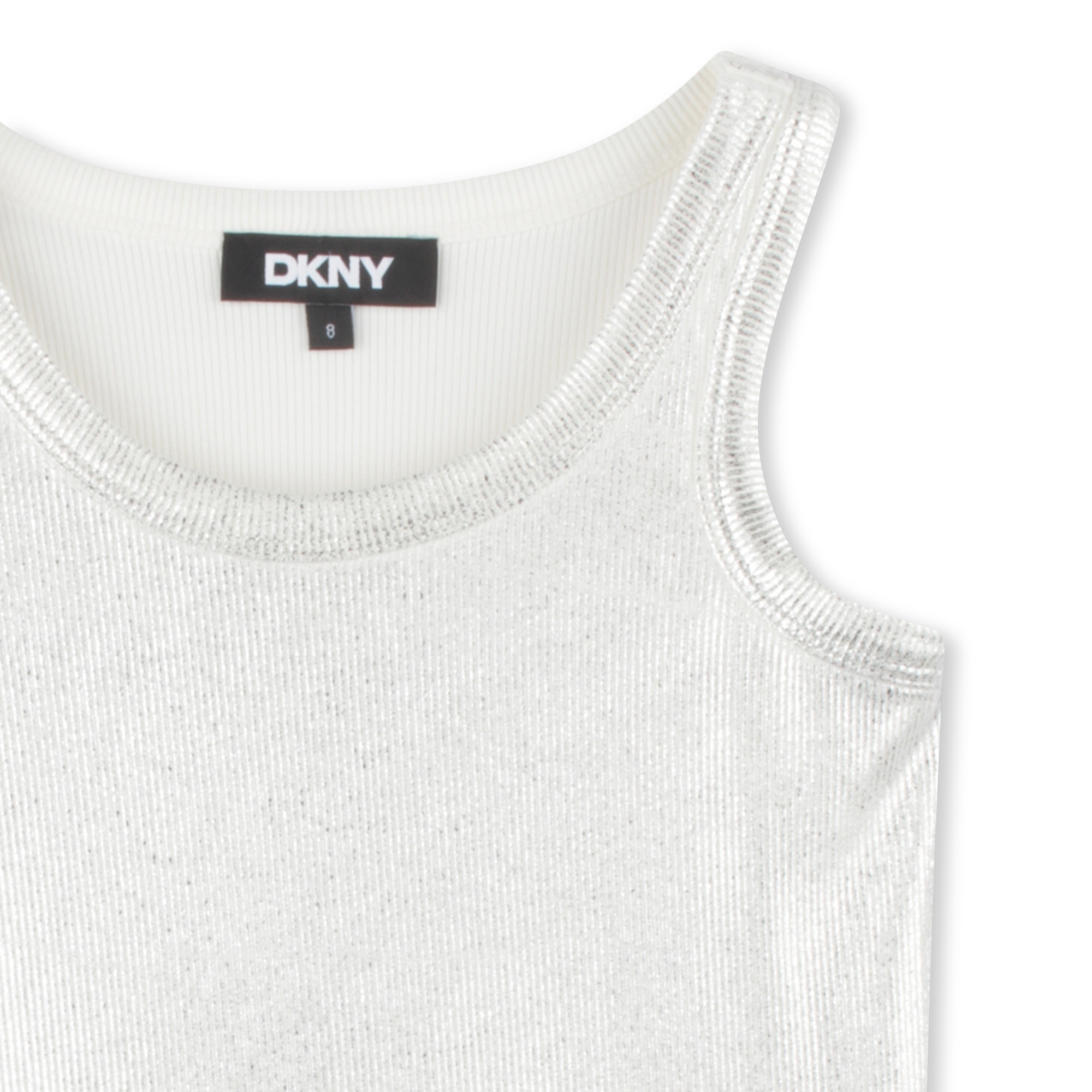 Singlet in 2x2 ribstof DKNY Voor