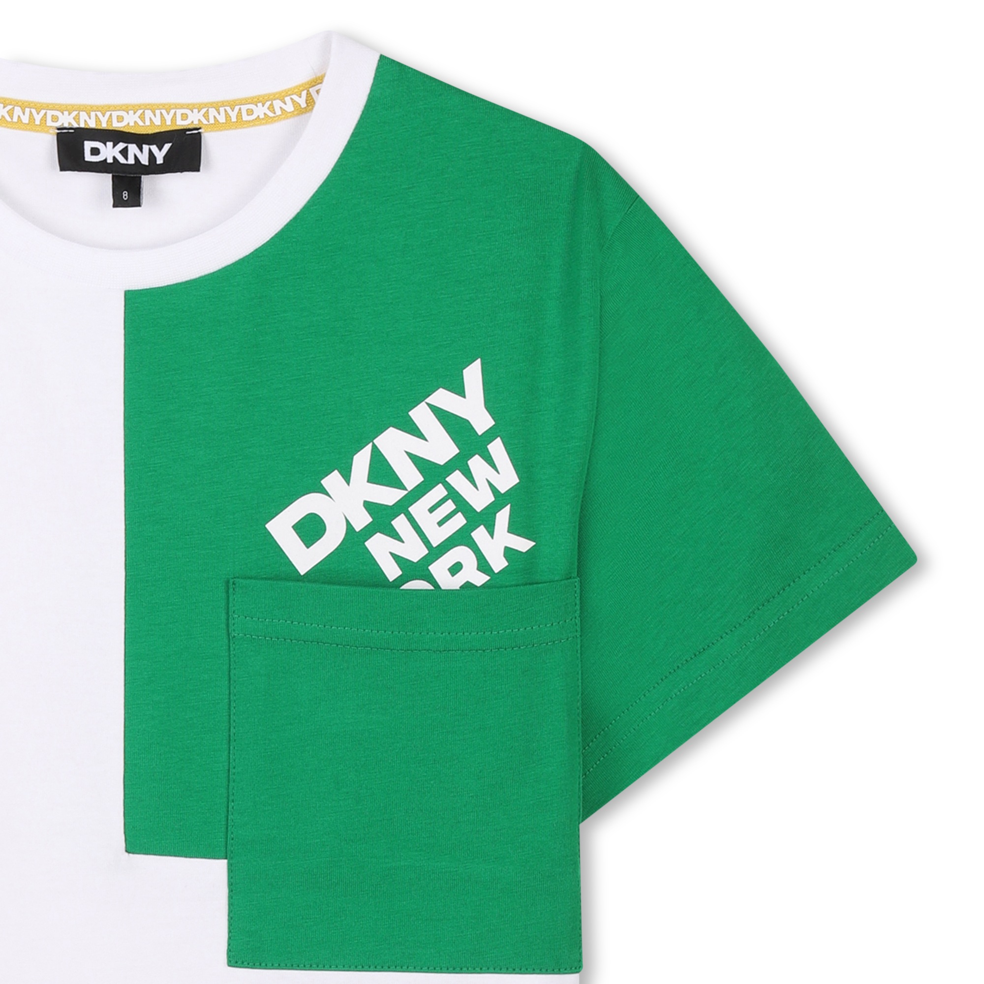 Camiseta ancha con bolsillo DKNY para UNISEXO