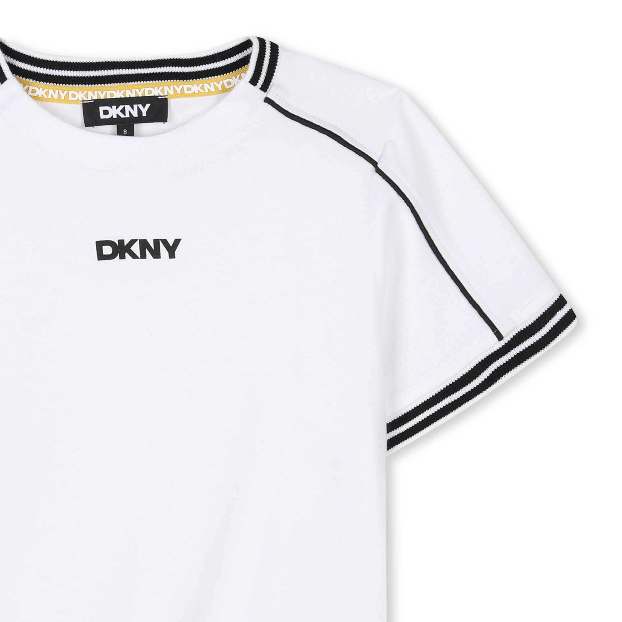 T-shirt avec bandes colorées DKNY pour UNISEXE