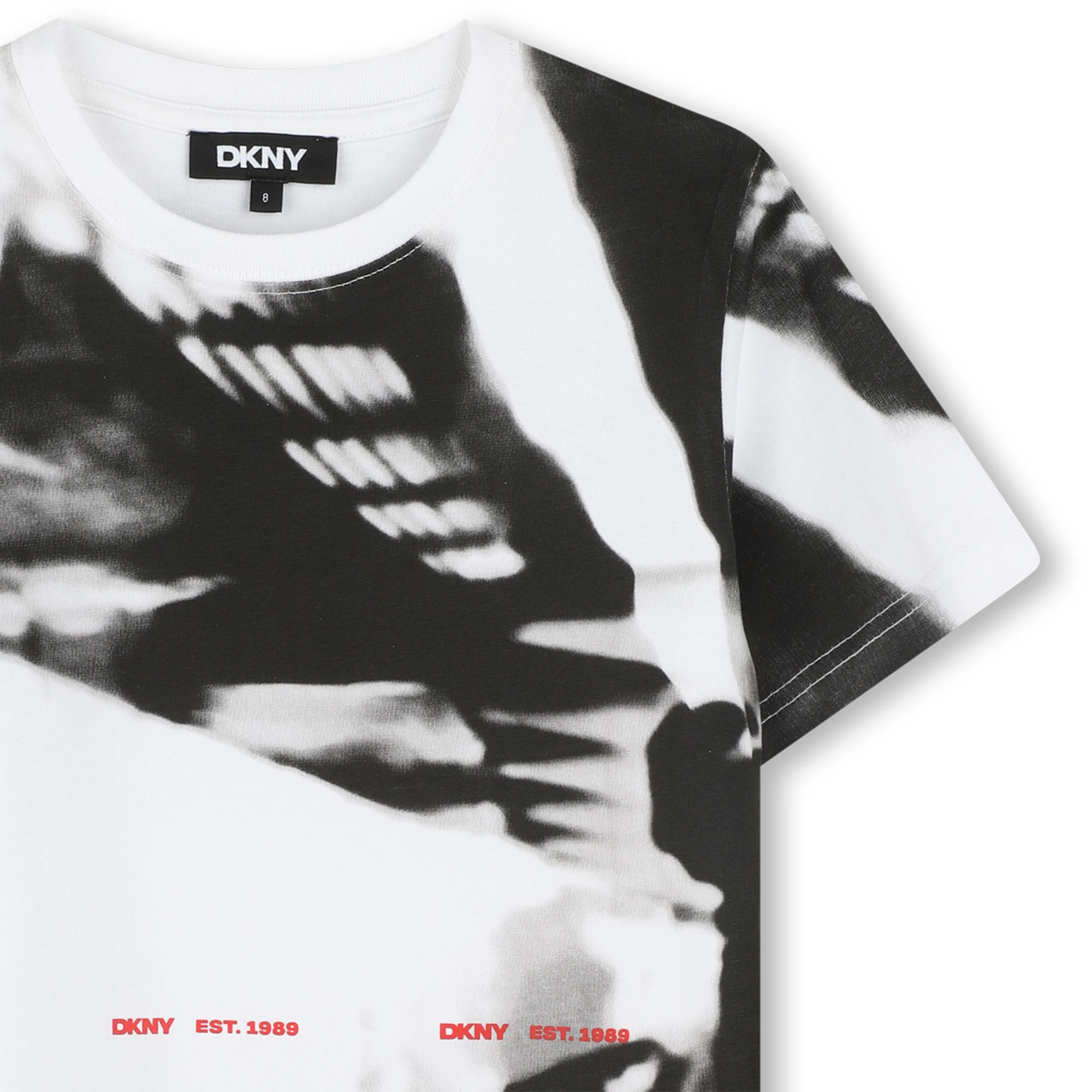 T-shirt en coton imprimé DKNY pour GARCON