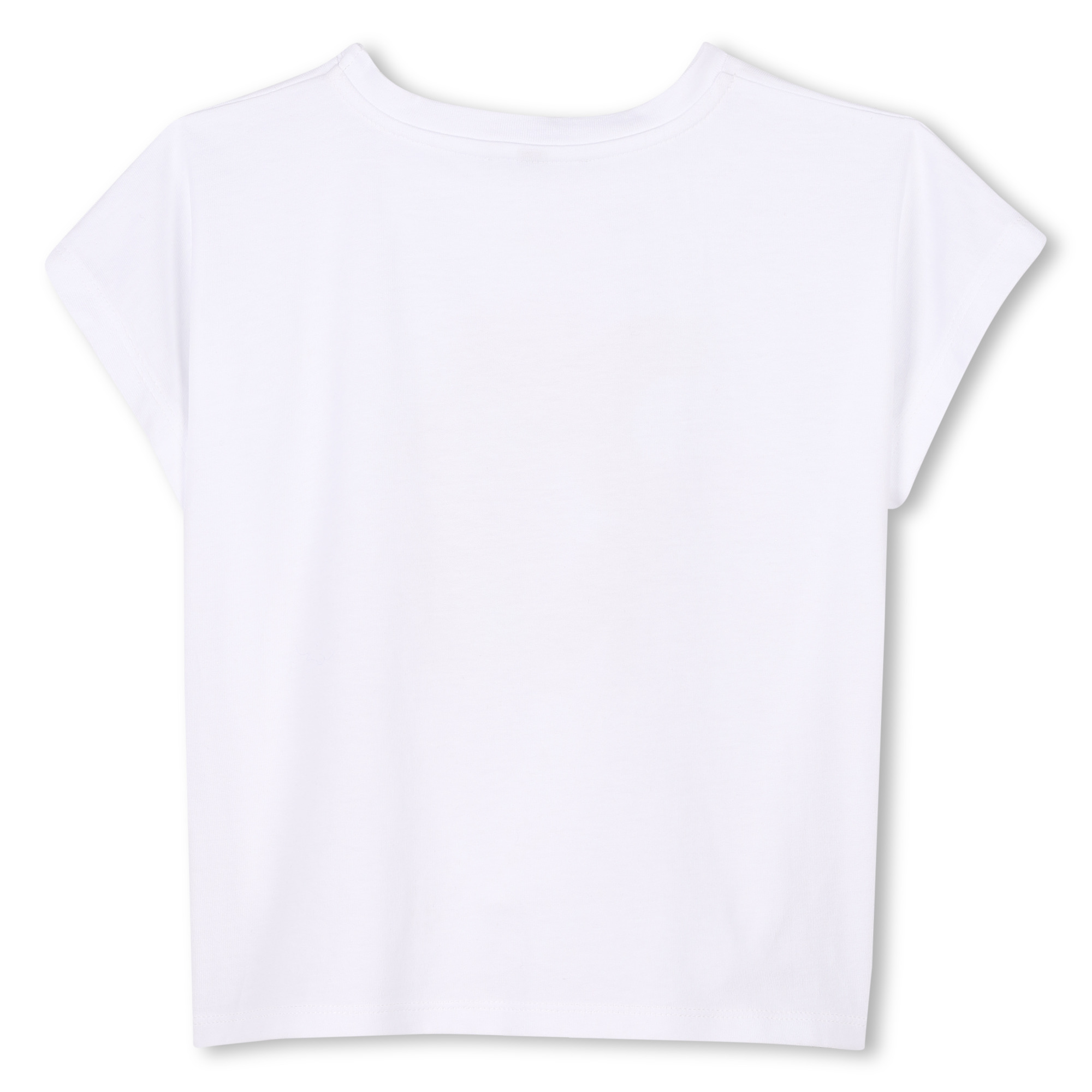 T-shirt noué en coton DKNY pour FILLE