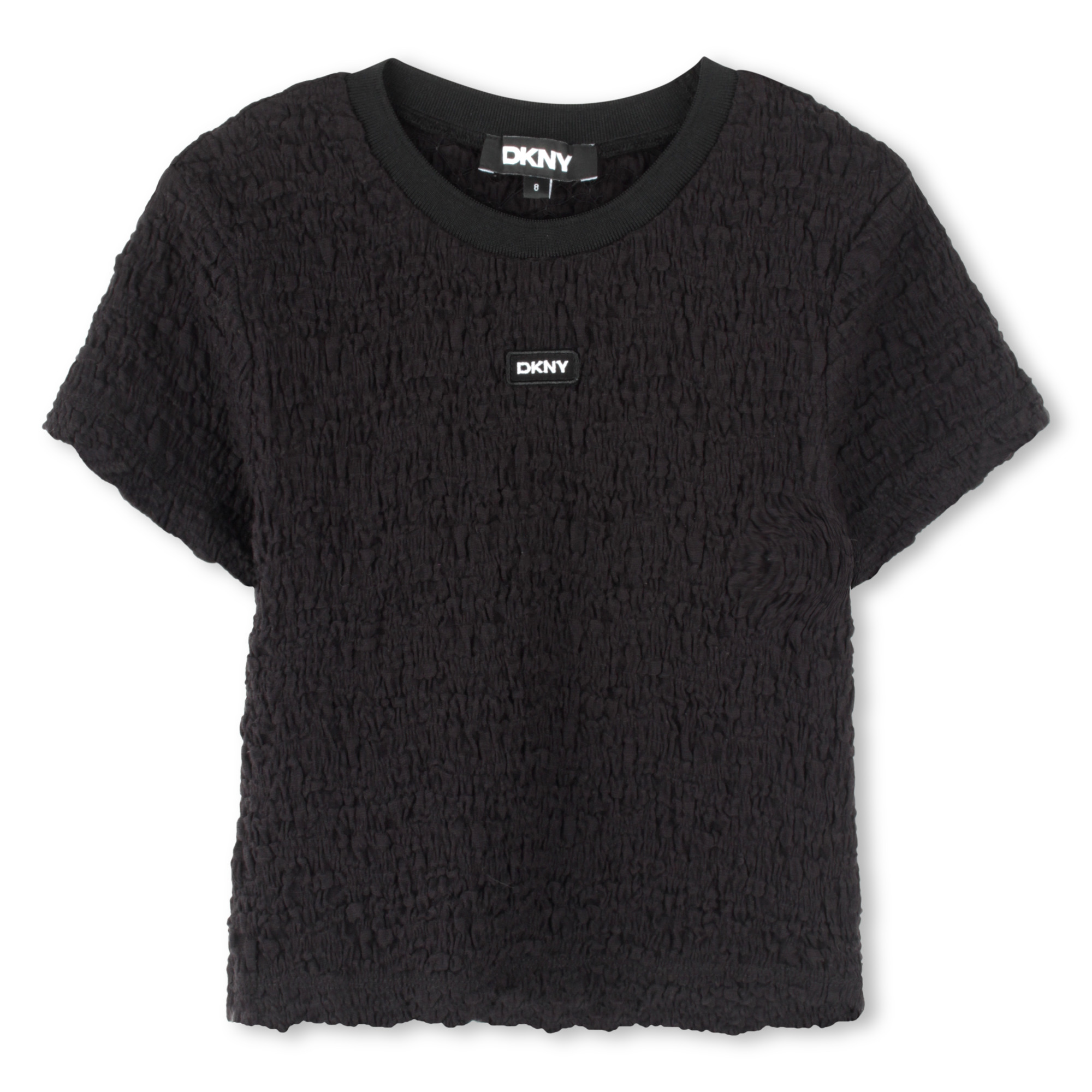 T-shirt gaufré manches courtes DKNY pour FILLE