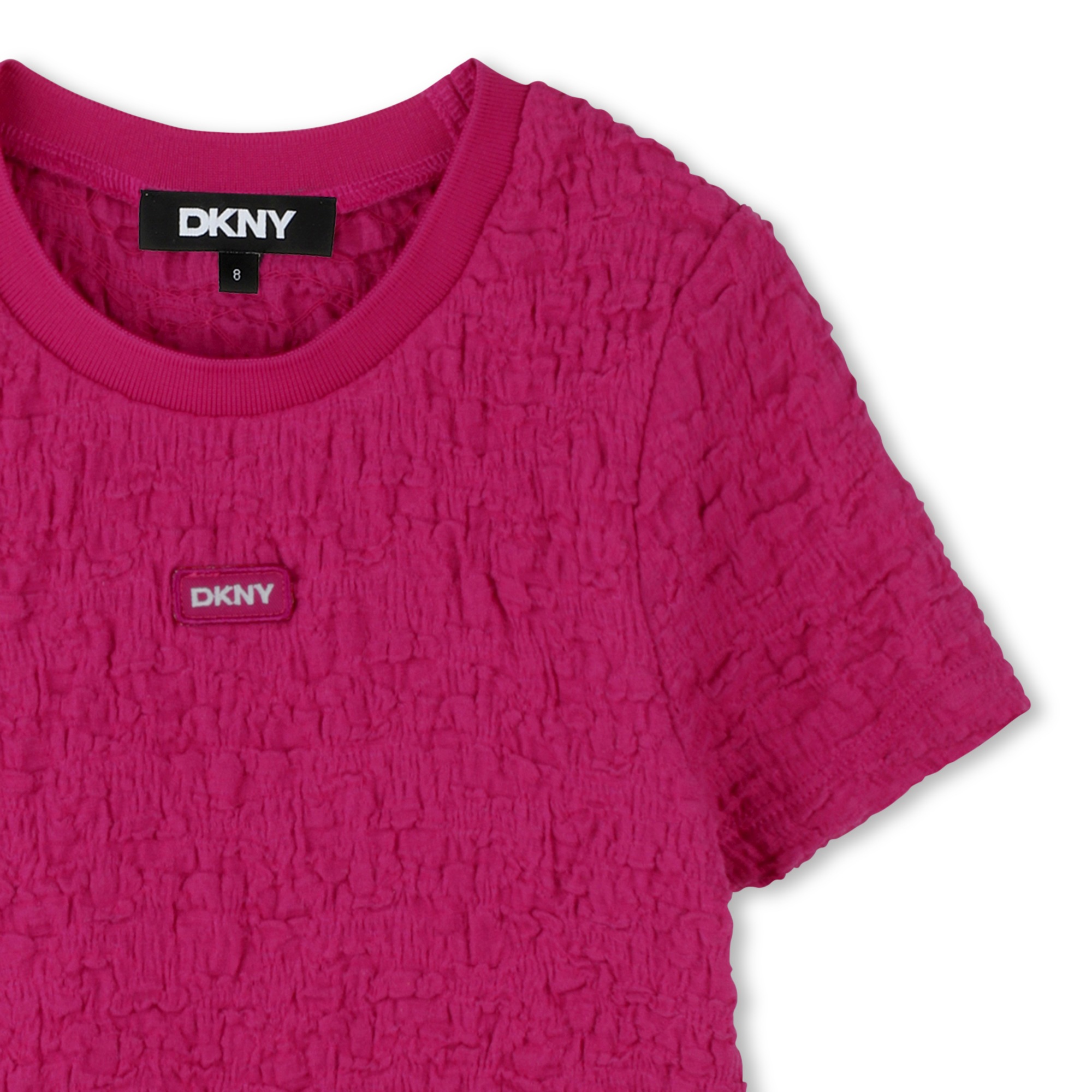 Short-sleeved waffled T-shirt DKNY for GIRL