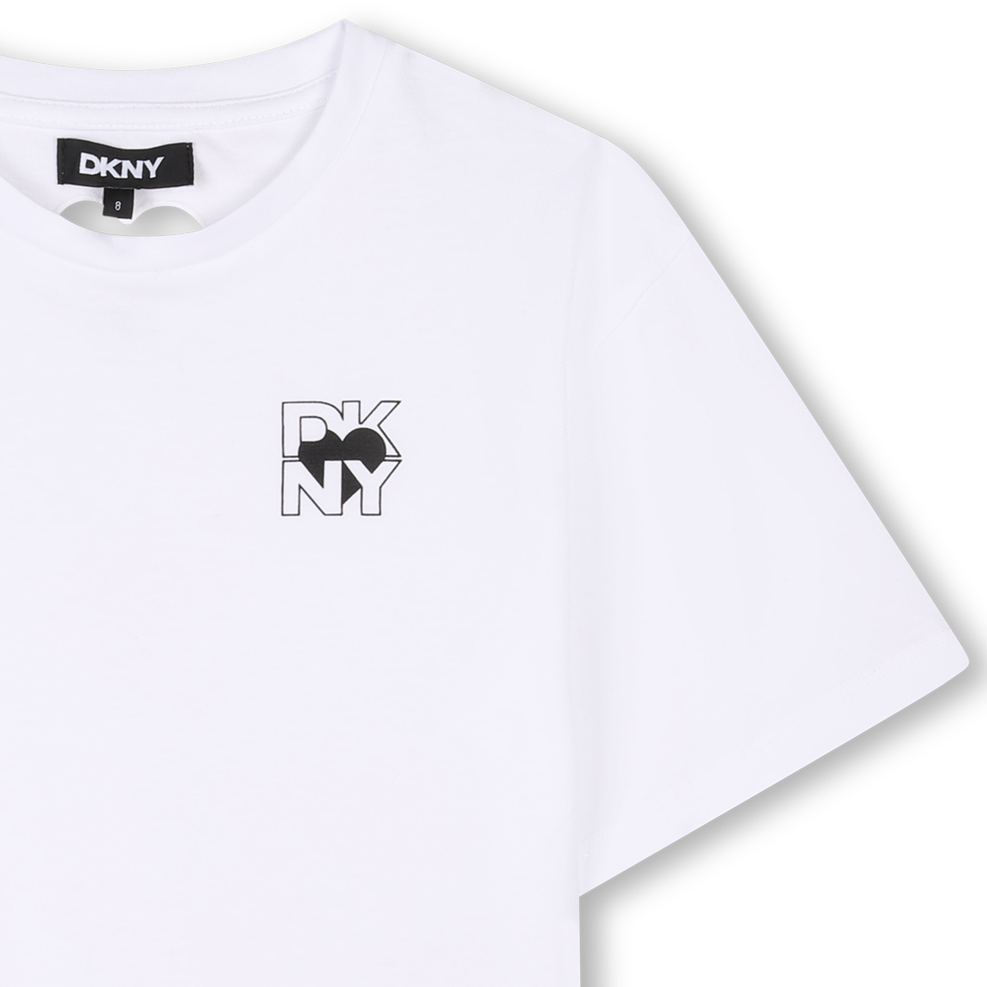 Katoenen T-shirt korte mouwen DKNY Voor