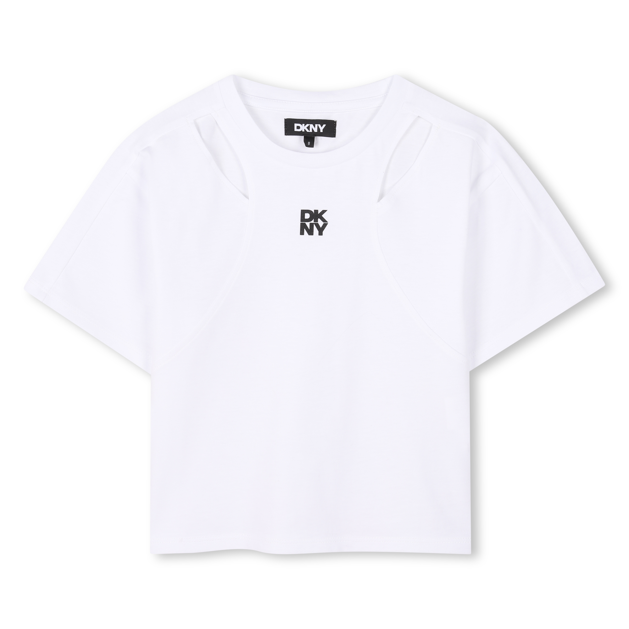 Short-sleeved cut-out T-shirt DKNY for GIRL