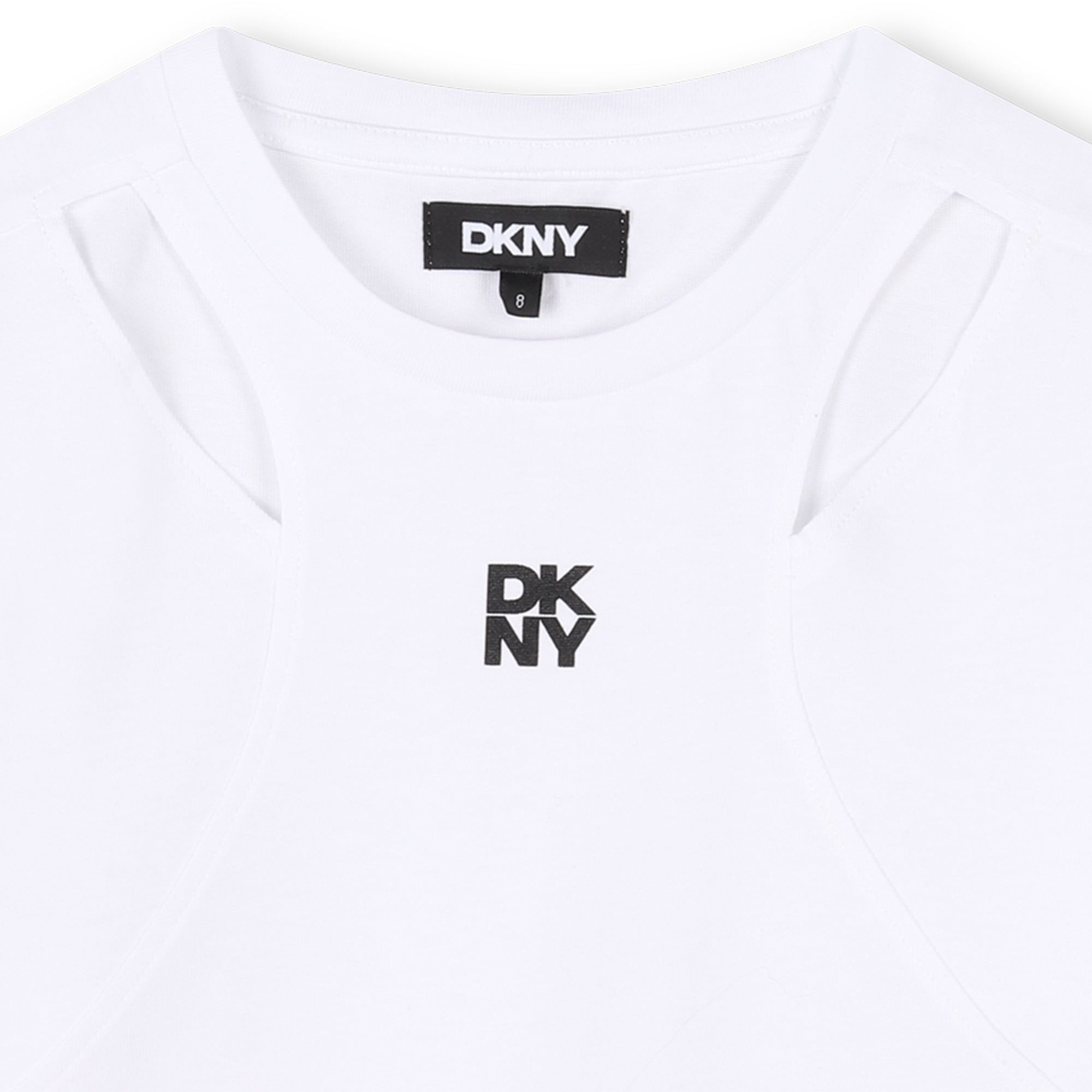 Short-sleeved cut-out T-shirt DKNY for GIRL