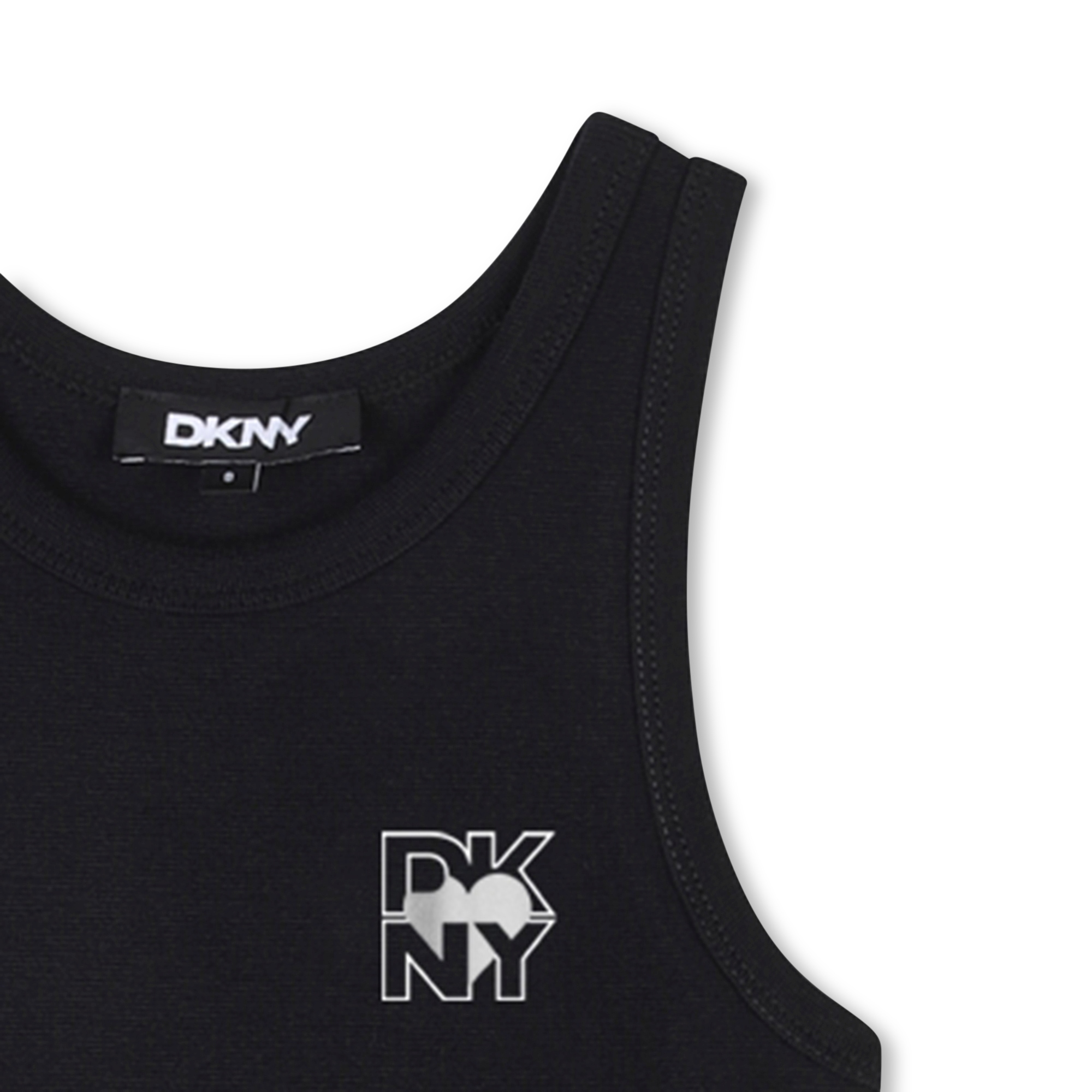 Robe débardeur en coton DKNY pour FILLE