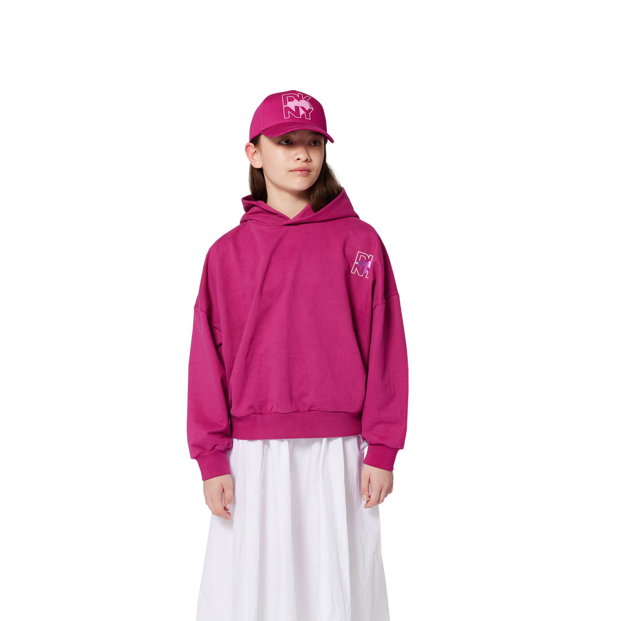 Robe débardeur en coton DKNY pour FILLE