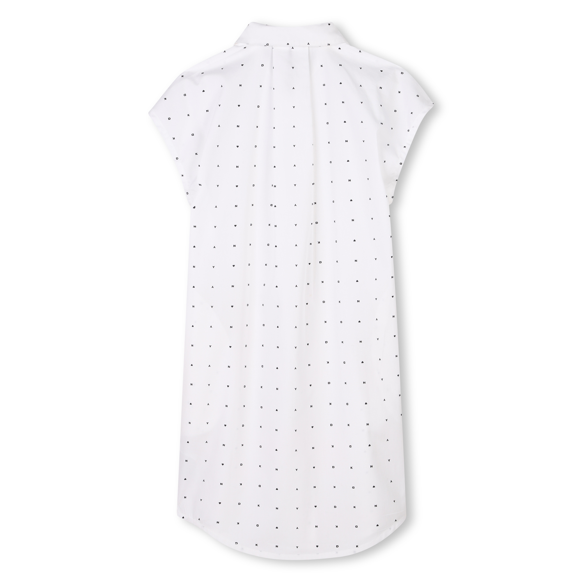 Robe manches courtes en coton DKNY pour FILLE