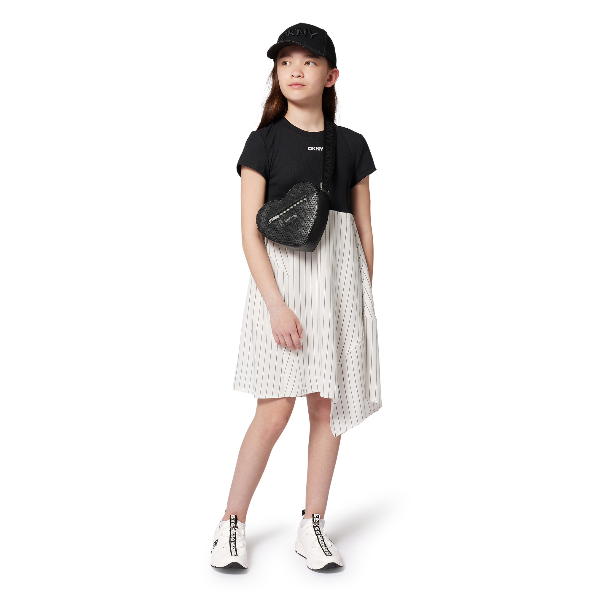 Bi-material party dress DKNY for GIRL