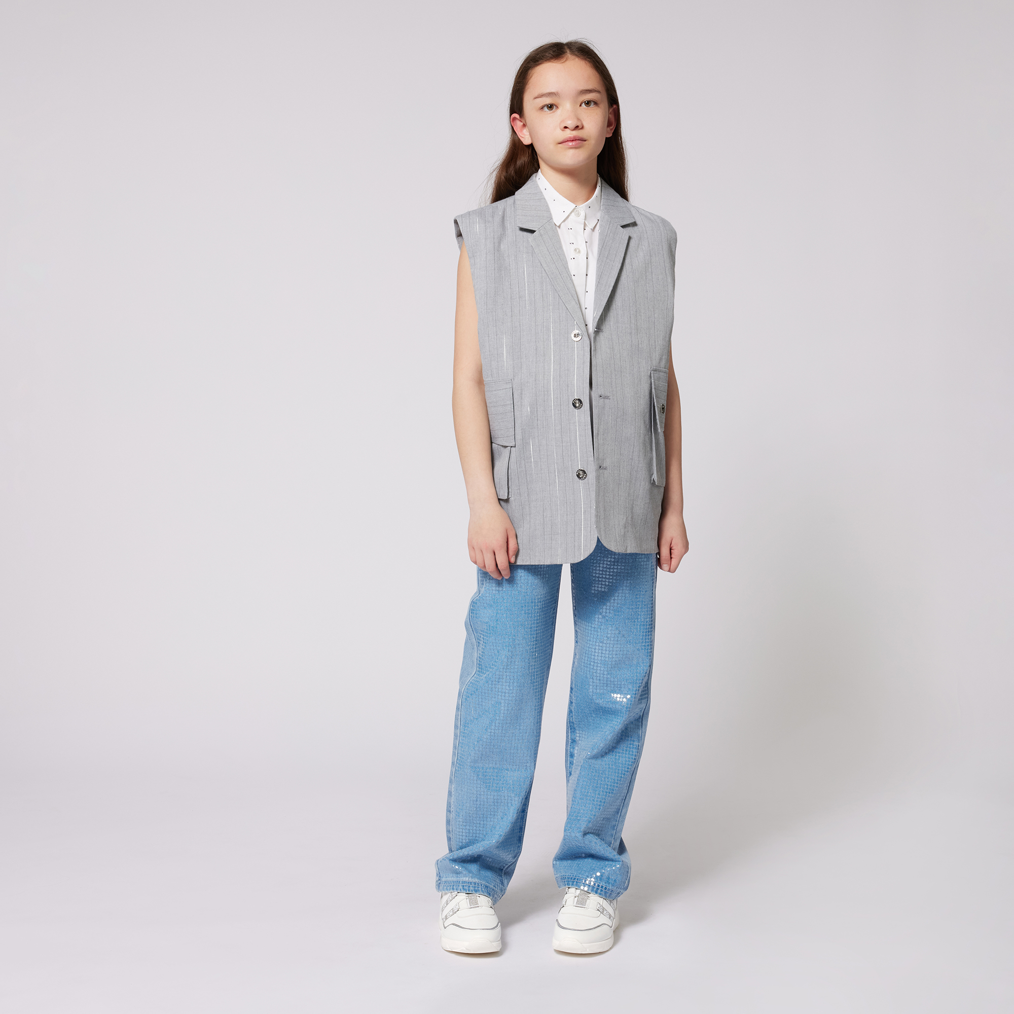 Jean ajustable à sequins DKNY pour FILLE