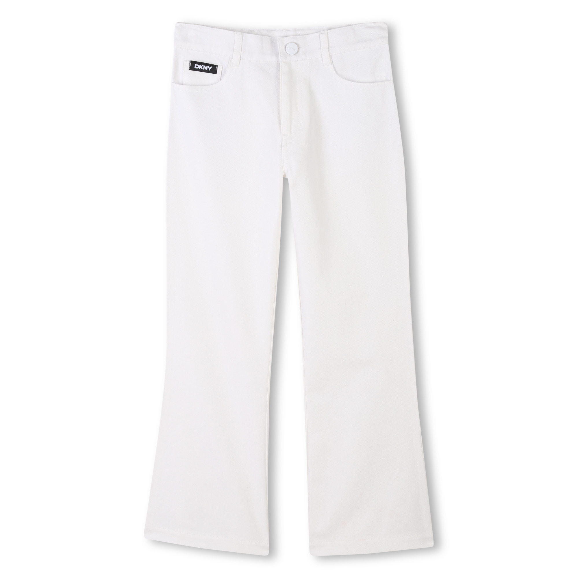 Cotton and linen trousers DKNY for GIRL