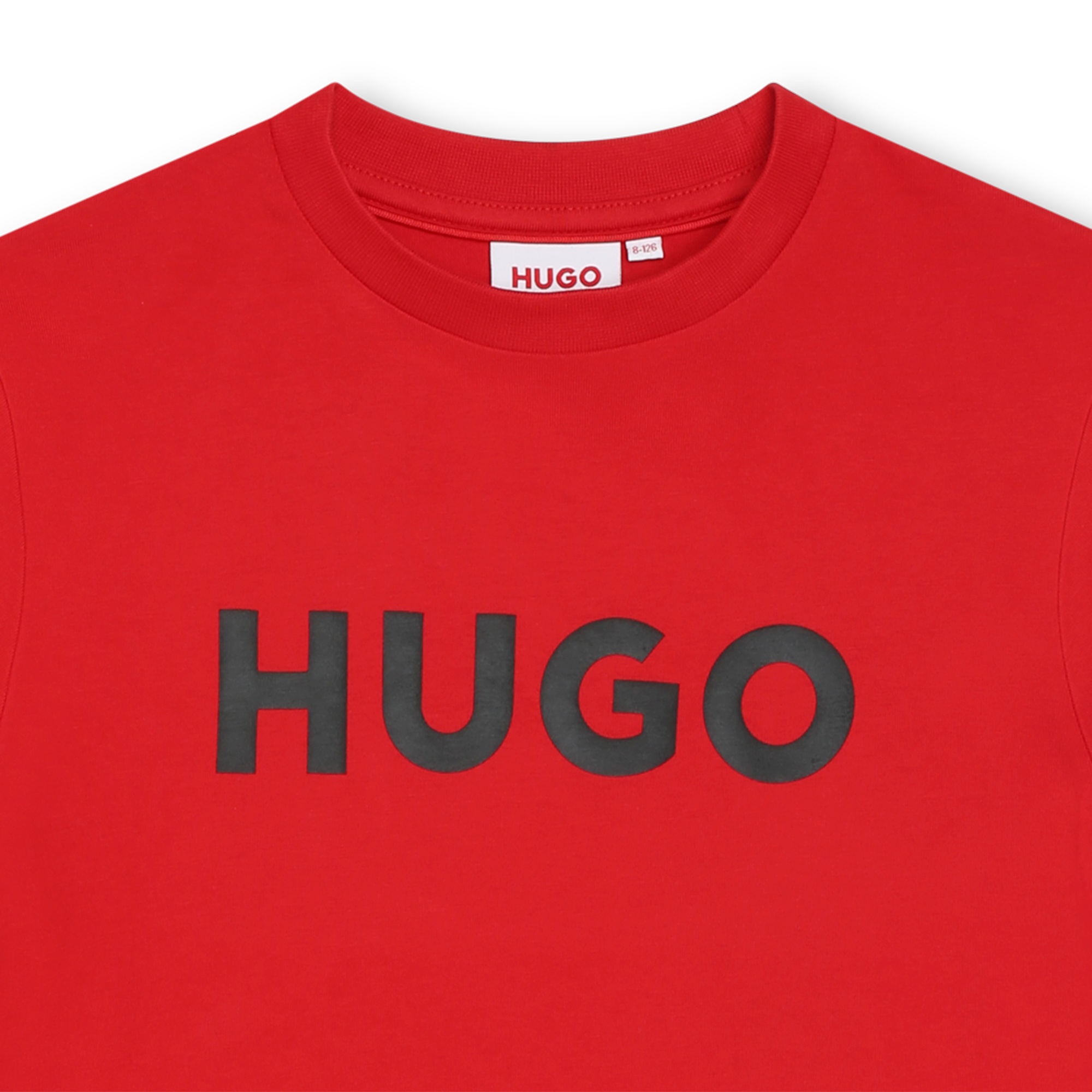 Camiseta bicolor de algodón HUGO para NIÑO