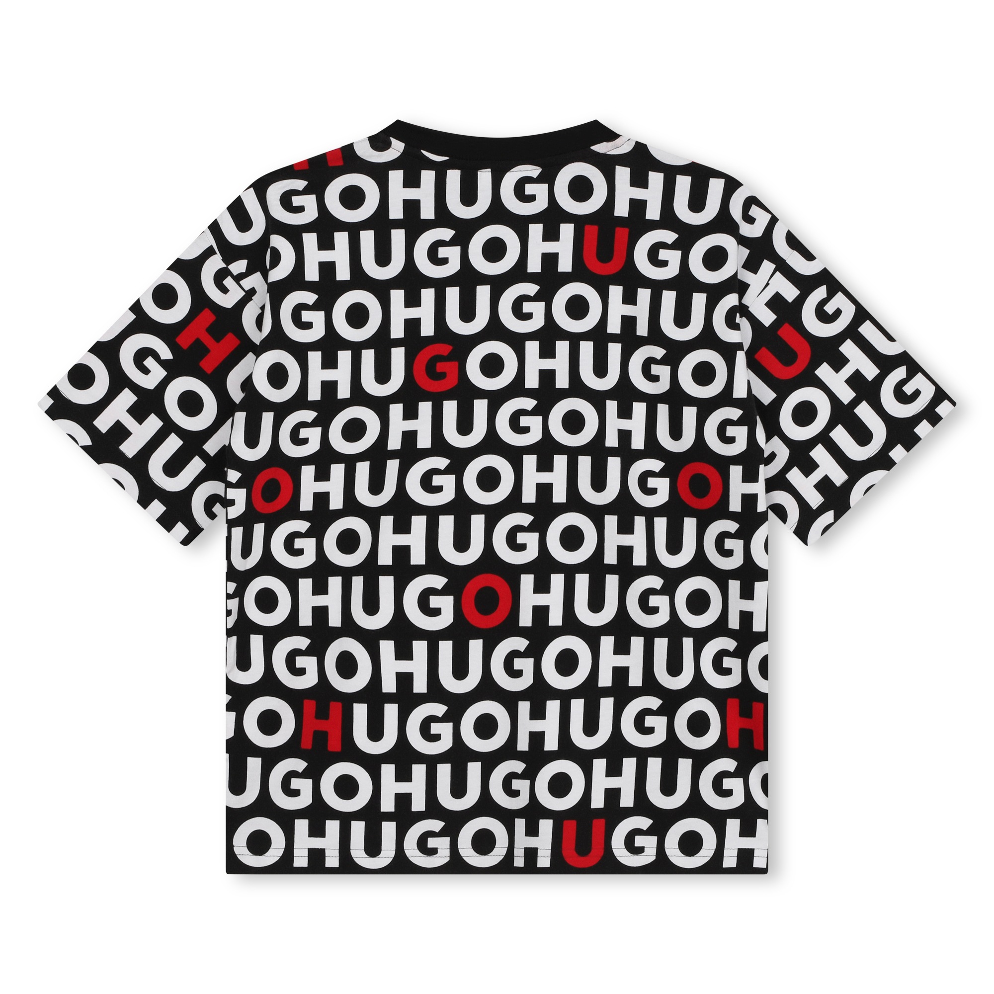 Camiseta de algodón estampada HUGO para NIÑO