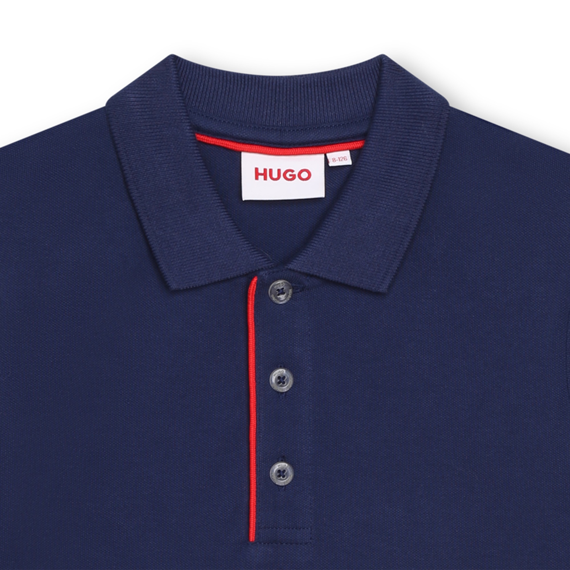 Short-sleeved cotton polo HUGO for BOY