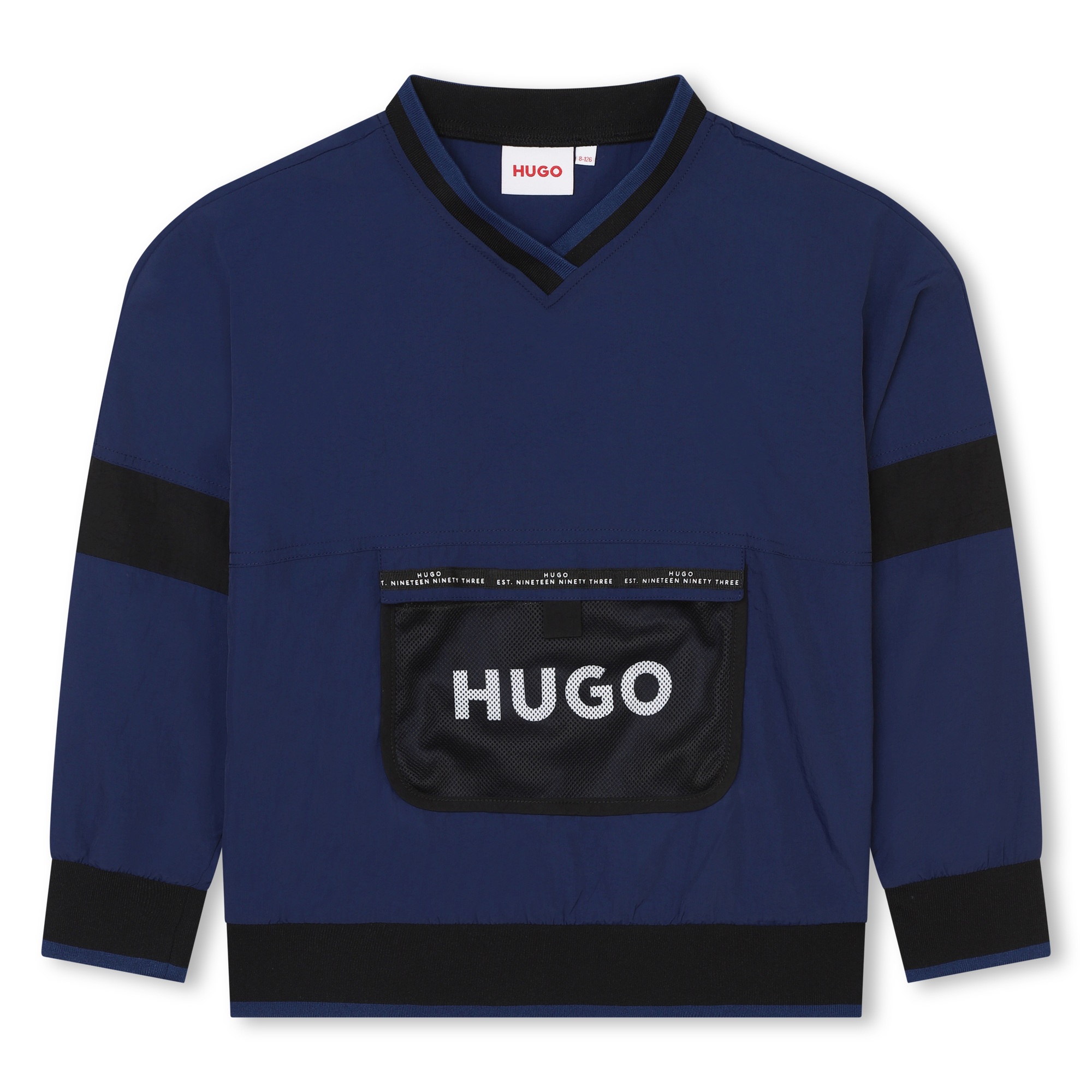 Sweatshirt mit V-Kragen HUGO Für JUNGE