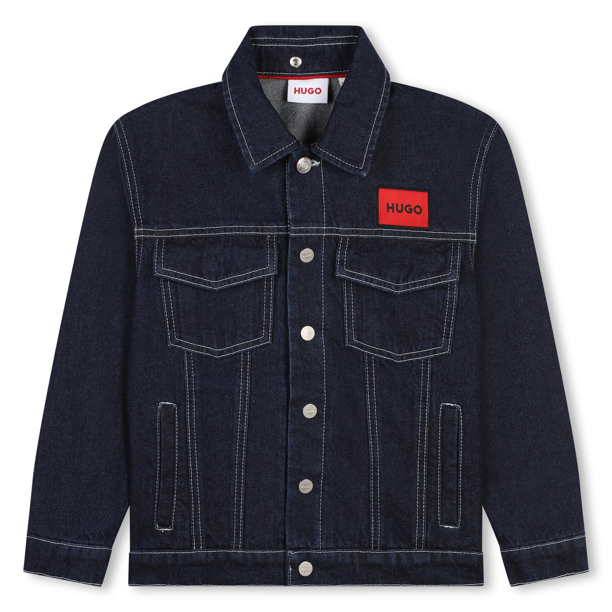 Veste en denim à capuche HUGO pour GARCON