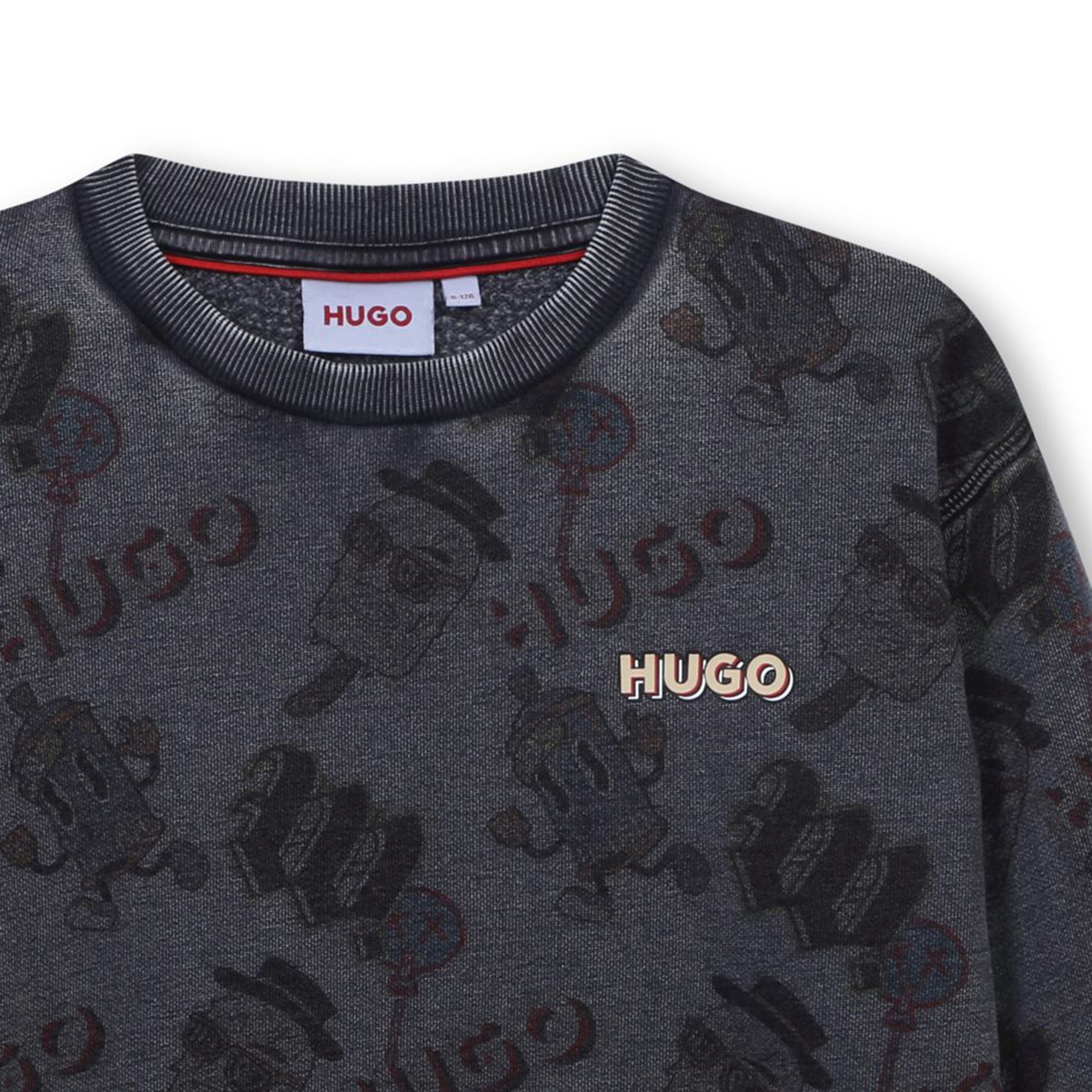 Sweat-shirt fantaisie HUGO pour GARCON